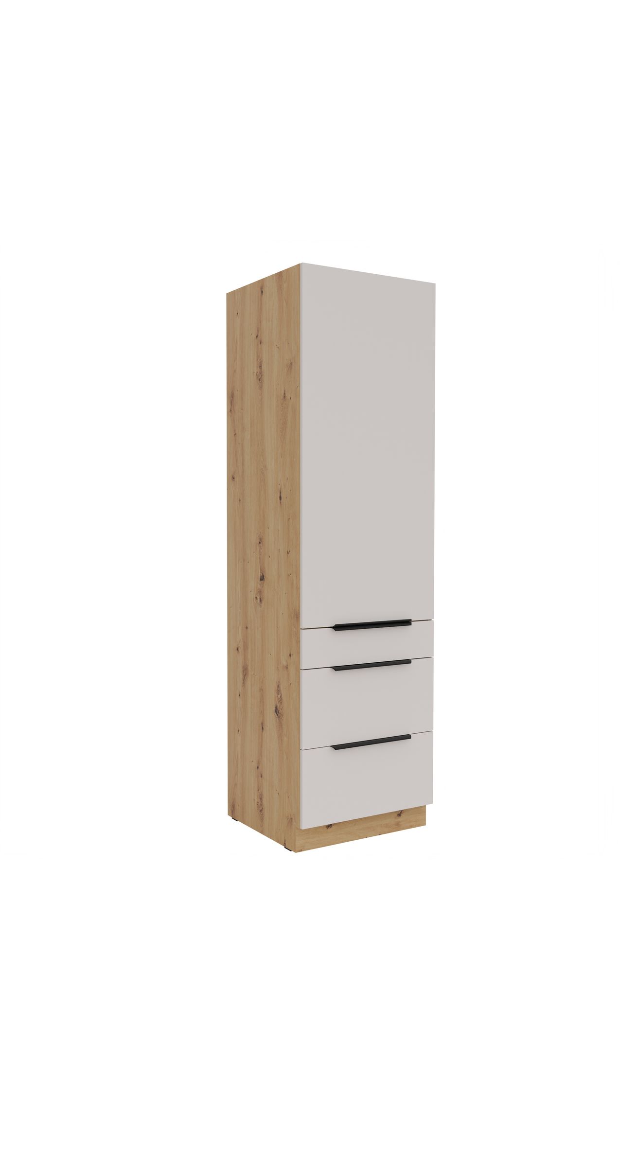 K&uuml;chen Hochschrank 60 cm SOLANO Kaschmir beige K&uuml;chenzeile K&uuml;chenblock K&uuml;che - Bild 1