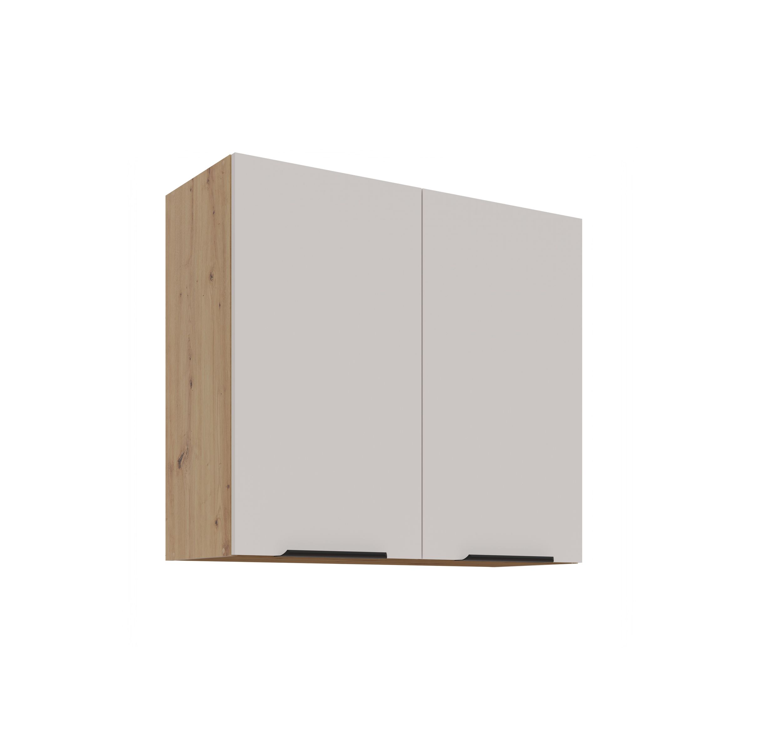 K&uuml;chen H&auml;ngeschrank 80 cm K&uuml;che SOLANO Kaschmir beige K&uuml;chenzeile K&uuml;chenblock - Bild 1