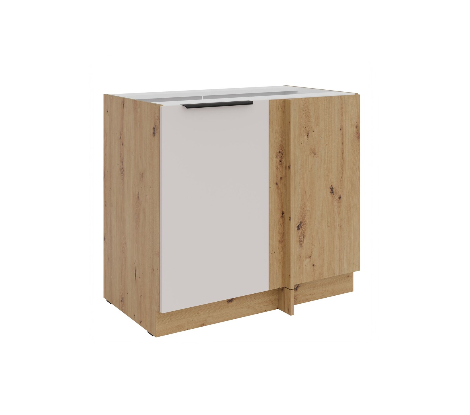 Küchen Eckunterschrank 105 cm Küche SOLANO Kaschmir beige Küchenzeile Küchenblock