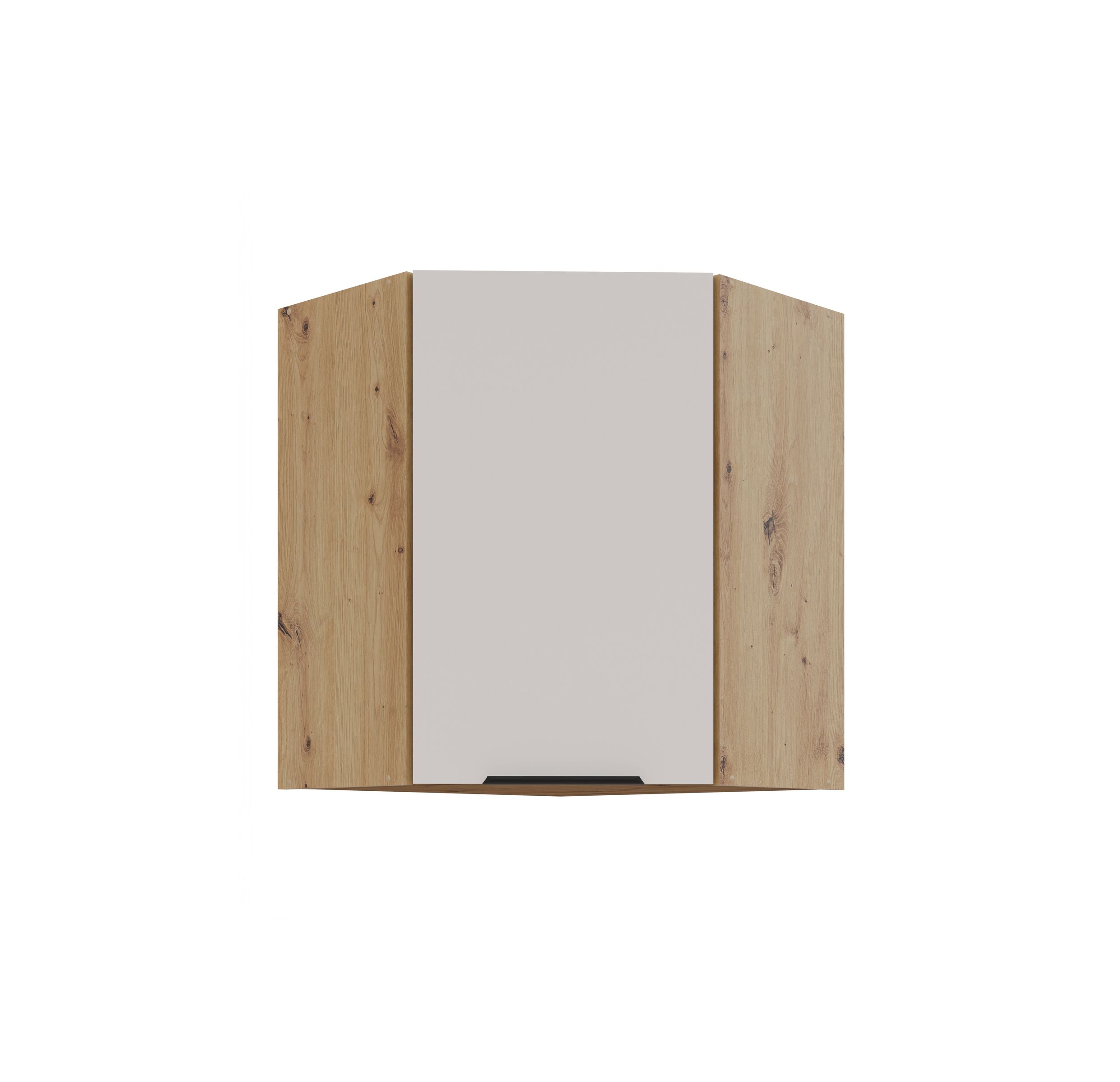 K&uuml;chen Eckh&auml;ngeschrank 60x60 cm K&uuml;che SOLANO Kaschmir beige K&uuml;chenzeile - Bild 1