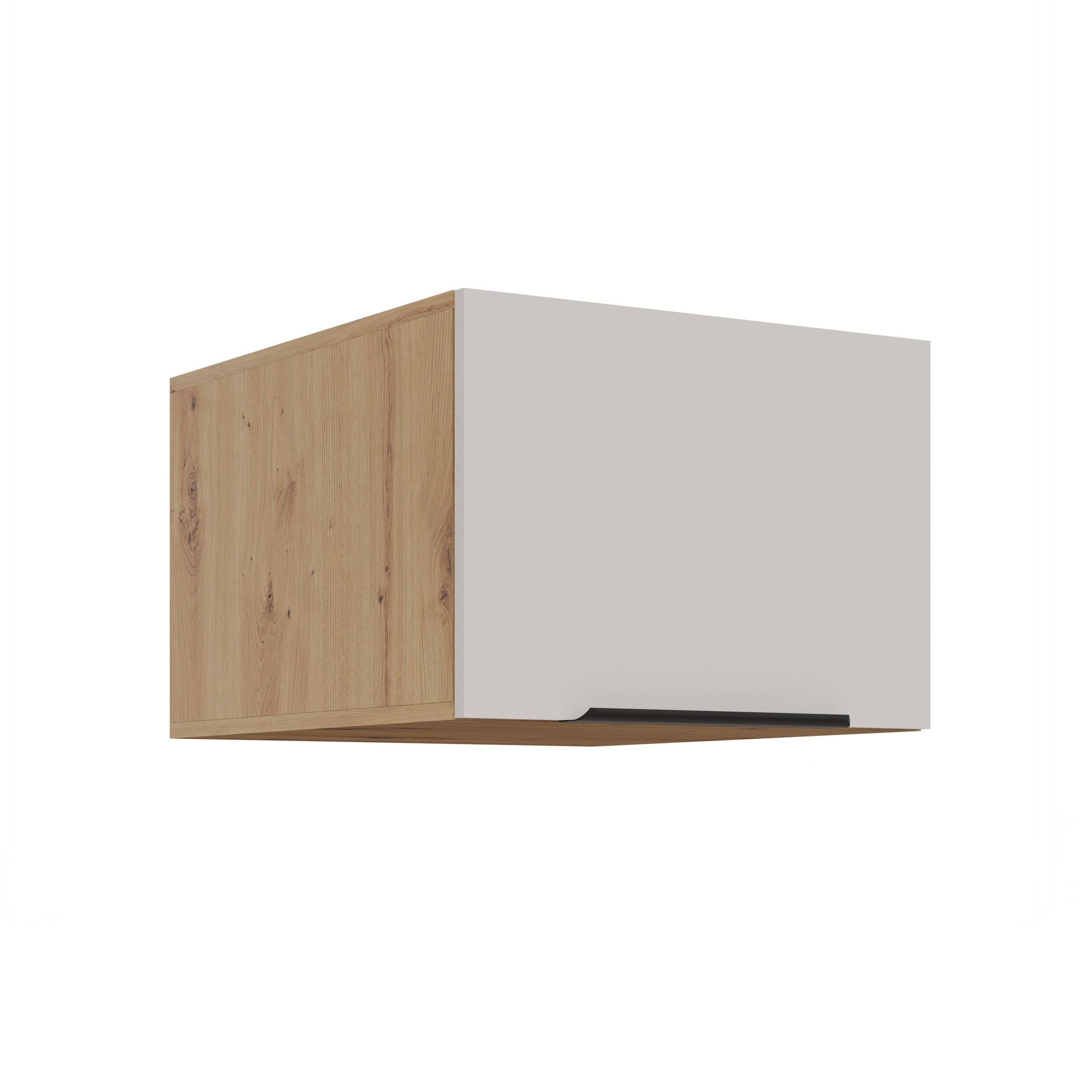 Aufsatzschrank Hochschrank 50 cm K&uuml;che SOLANO Kaschmir beige K&uuml;chenzeile - Bild 1