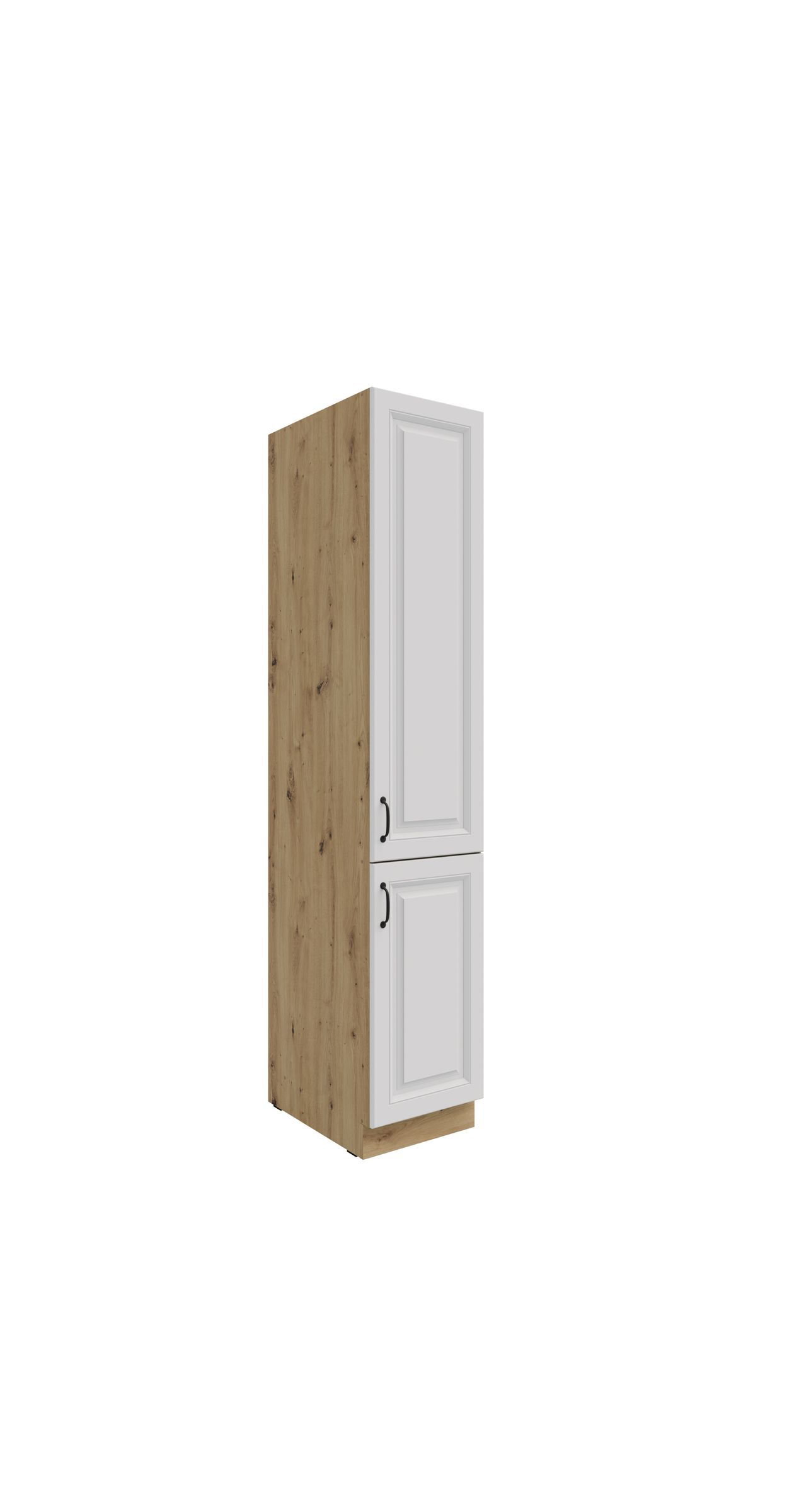 K&uuml;chen Vorratshochschrank 40 cm Stilo Weiss K&uuml;chenzeile K&uuml;chenblock Landhaus - Bild 1