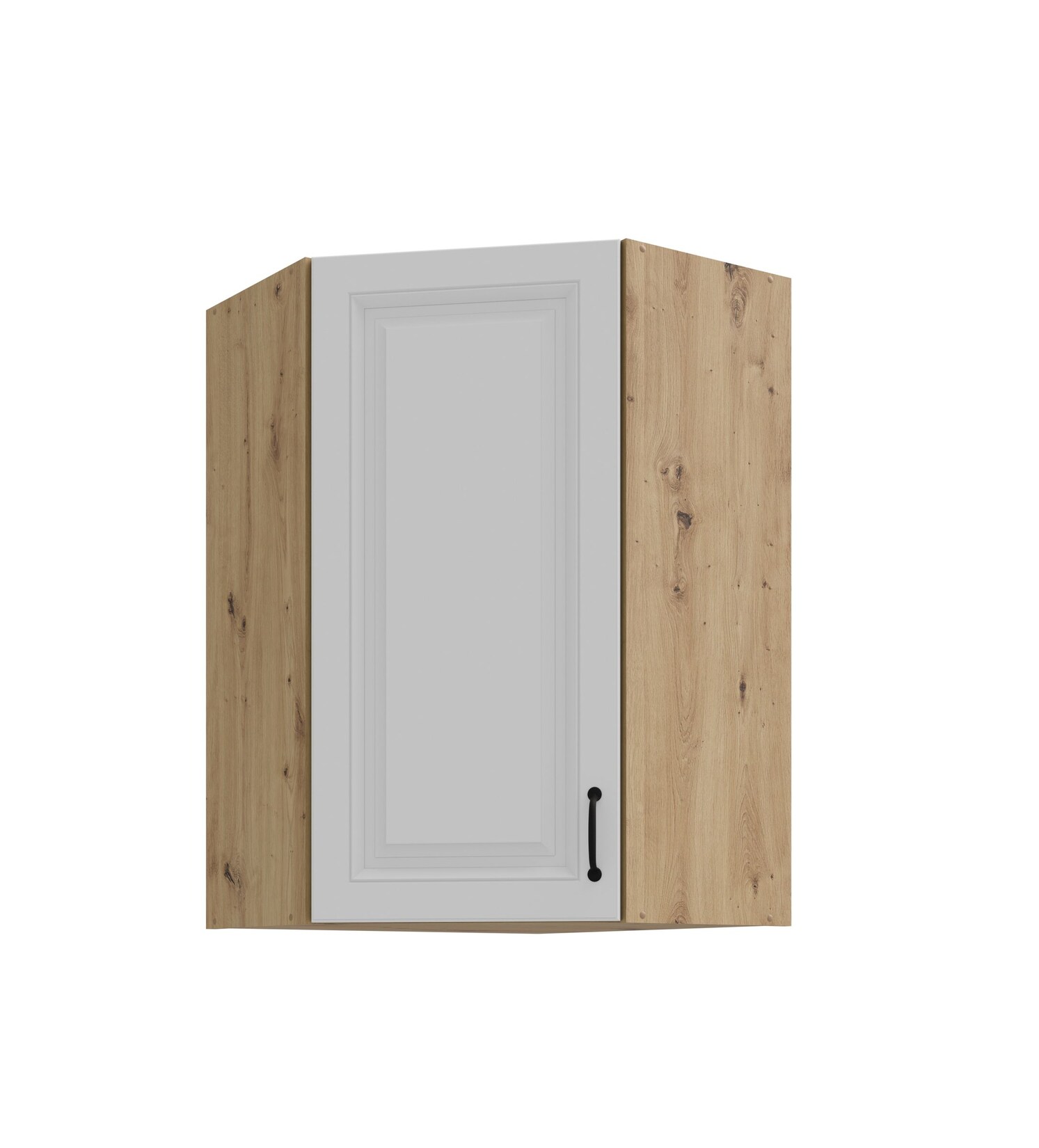 Eckhängeschrank 60x60 cm Stilo Weiss Küchenzeile Küchenblock Landhaus Höhe 90 cm