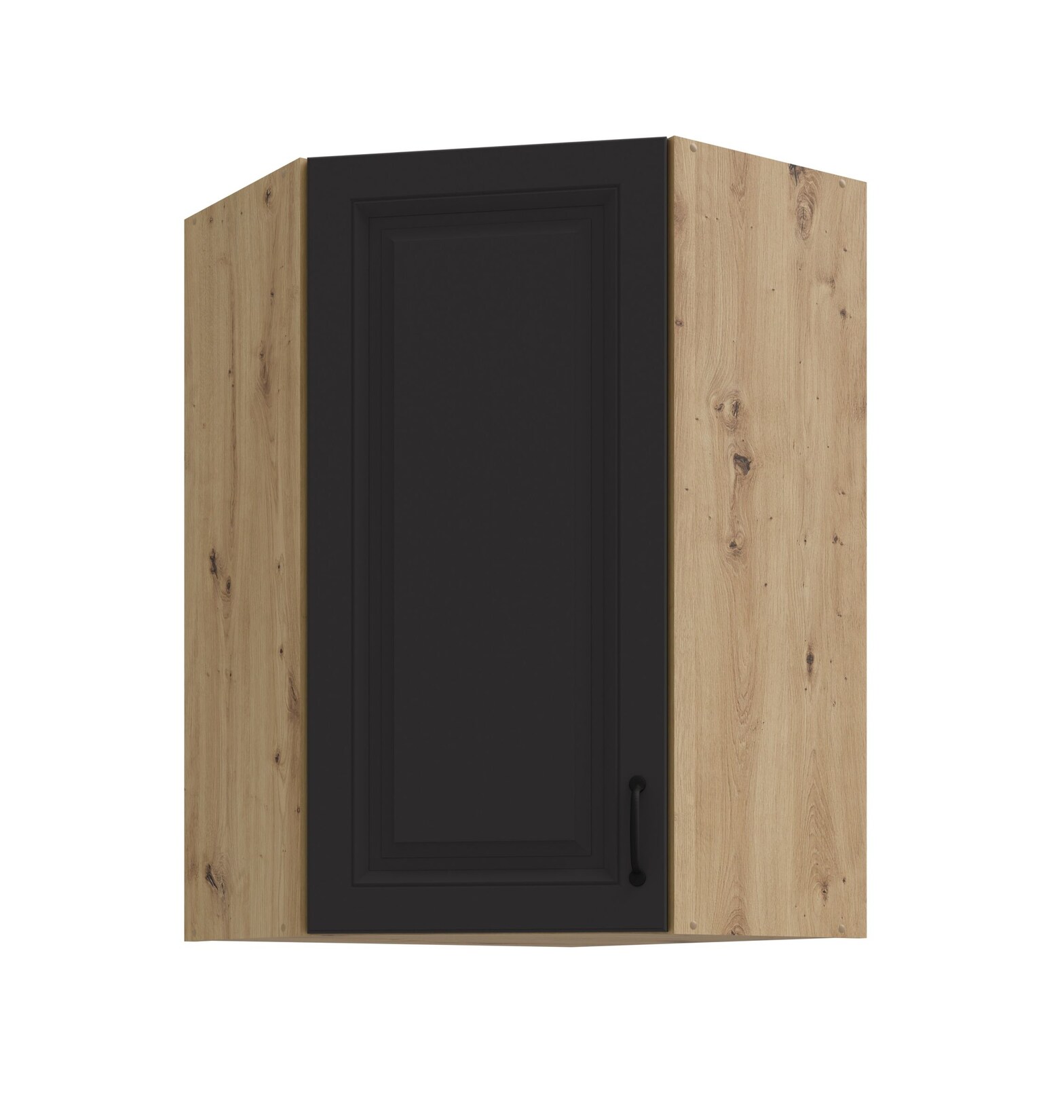 Eckhängeschrank 60x60 cm Stilo Grau Küchenzeile Küchenblock Landhaus Höhe 90 cm