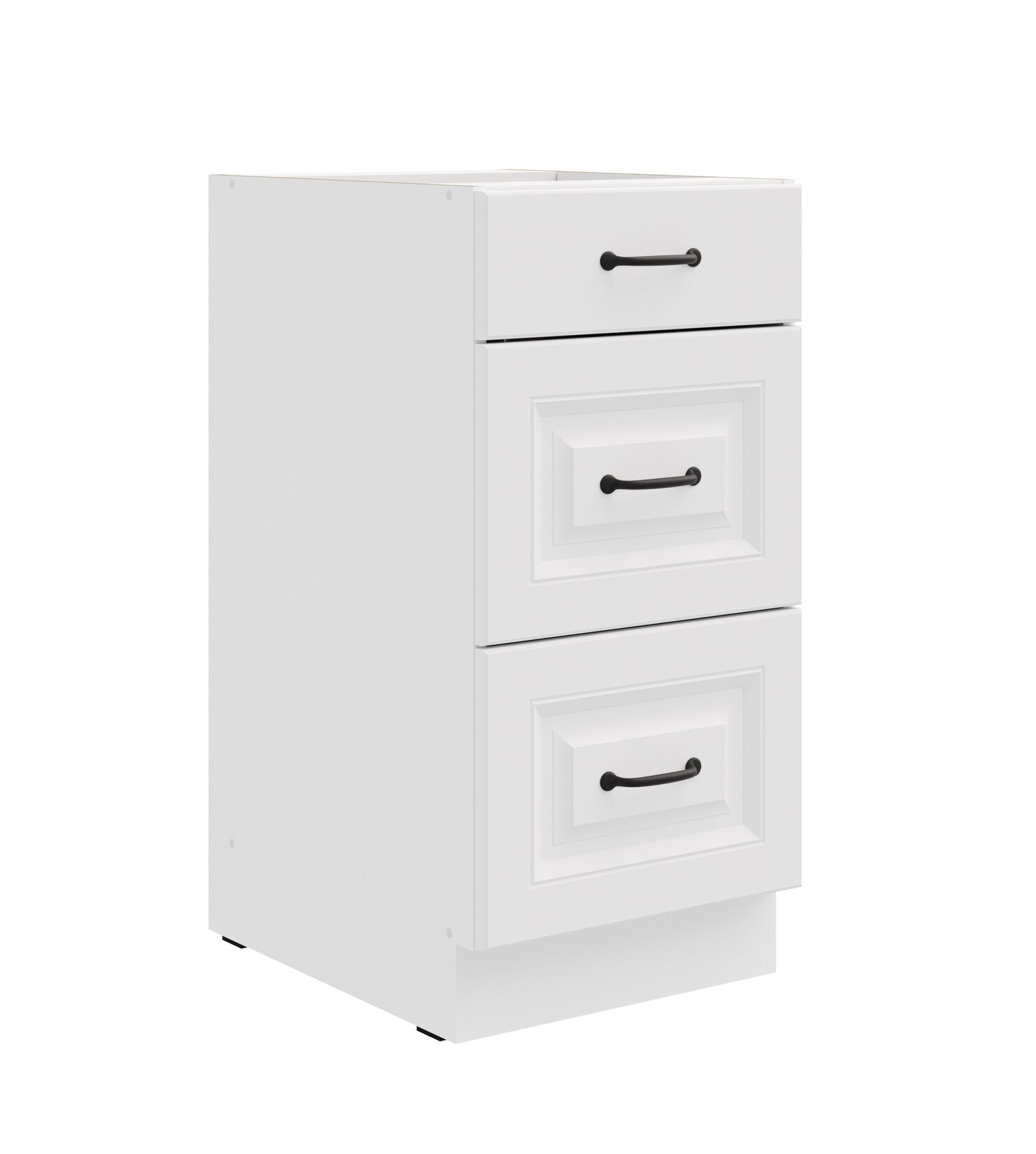 Küchen Unterschrank 40 cm Stilo Weiß Vollauszug Soft-Close Küche Einbauküche