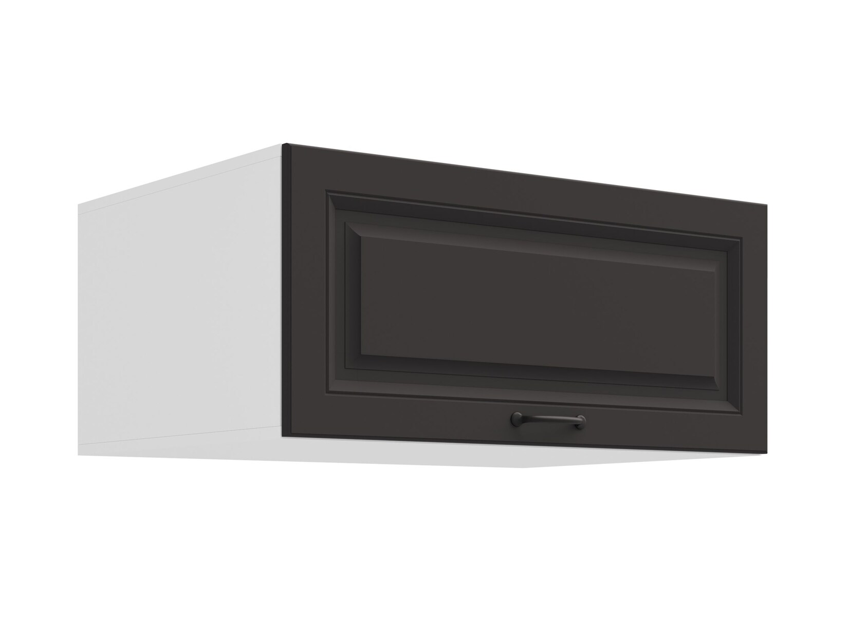 Aufsatzschrank Hochschrank 80 cm STILO Grau Küchenzeile Küchenblock Küche