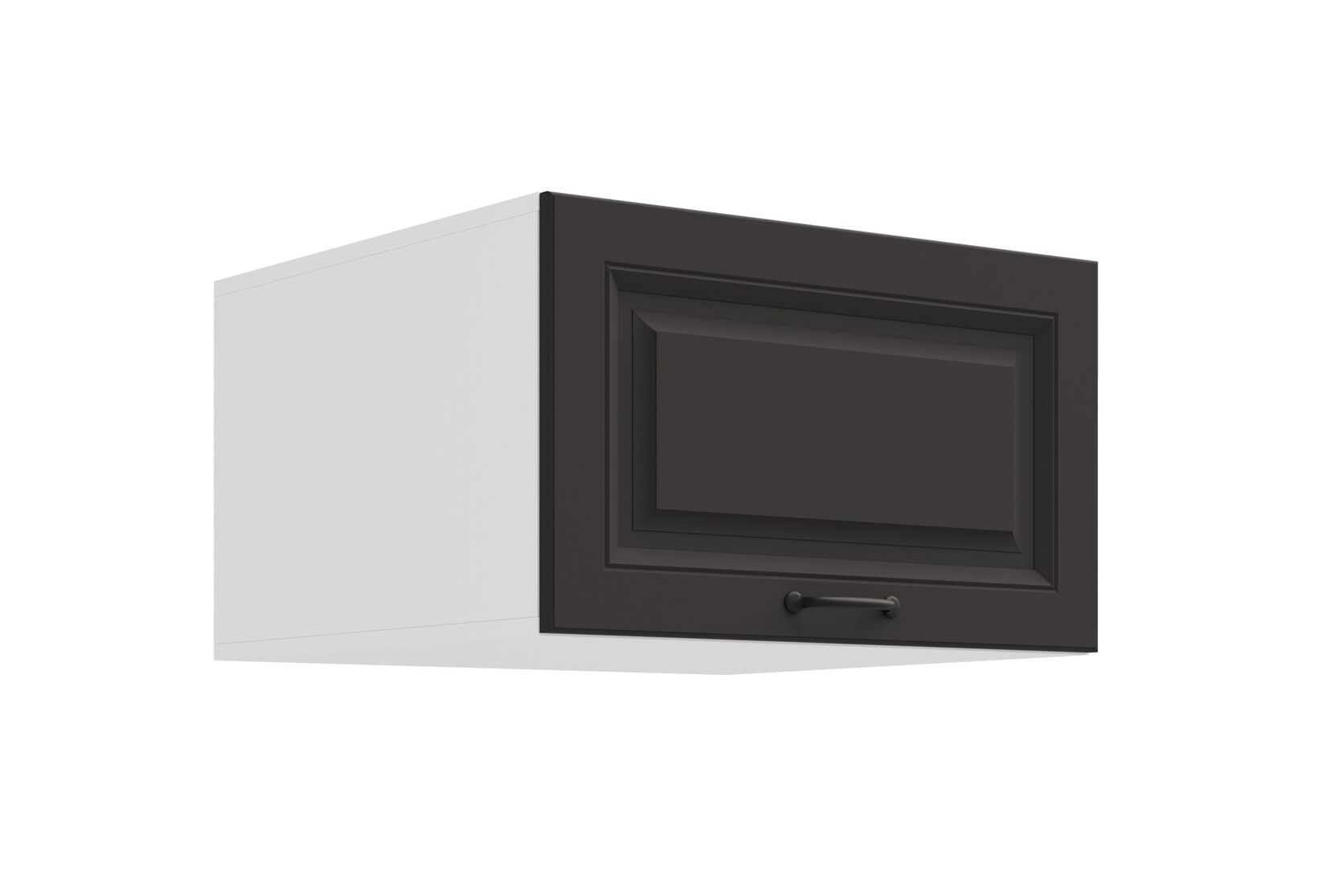 Aufsatzschrank Hochschrank 60 cm STILO Grau Küchenzeile Küchenblock Küche