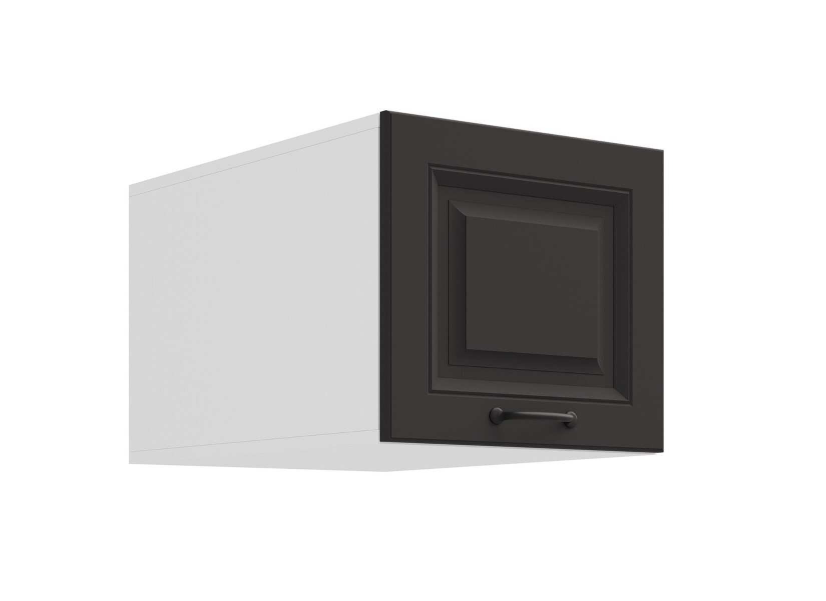 Aufsatzschrank Hochschrank 40 cm STILO Grau Küchenzeile Küchenblock Küche