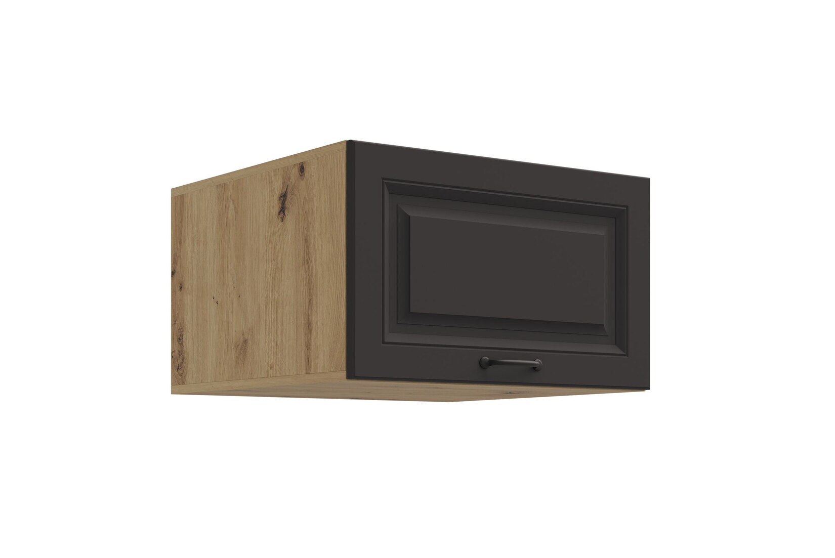 Aufsatzschrank Hochschrank 60 cm STILO Grau Küchenzeile Küchenblock Küche