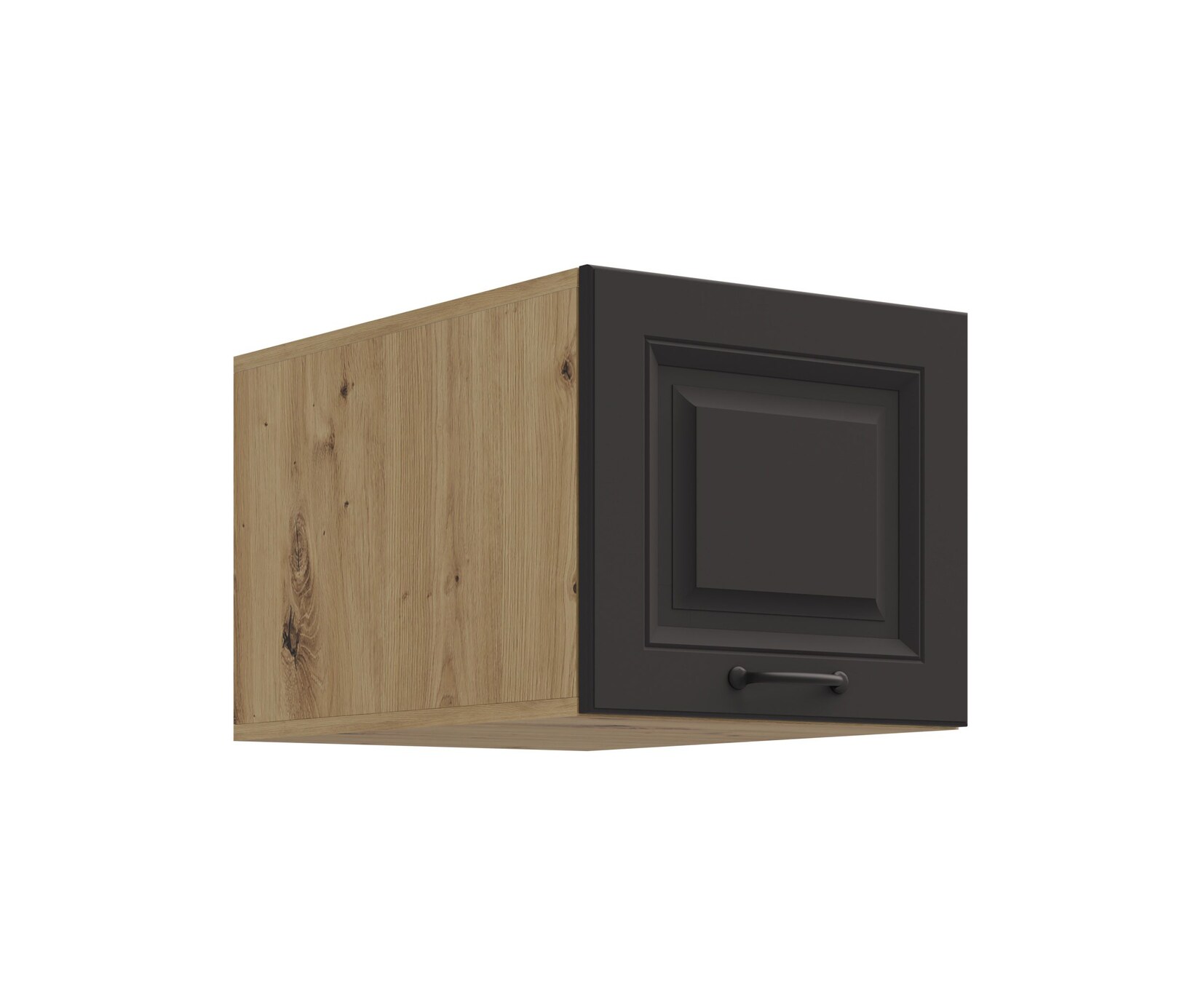 Aufsatzschrank Hochschrank 40 cm STILO Grau Küchenzeile Küchenblock Küche