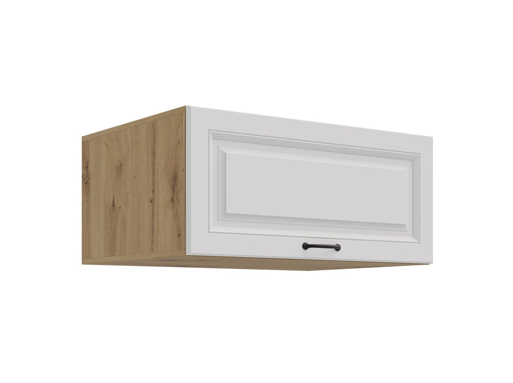 Aufsatzschrank Hochschrank 80 cm STILO Weiss Küchenzeile Küchenblock Küche