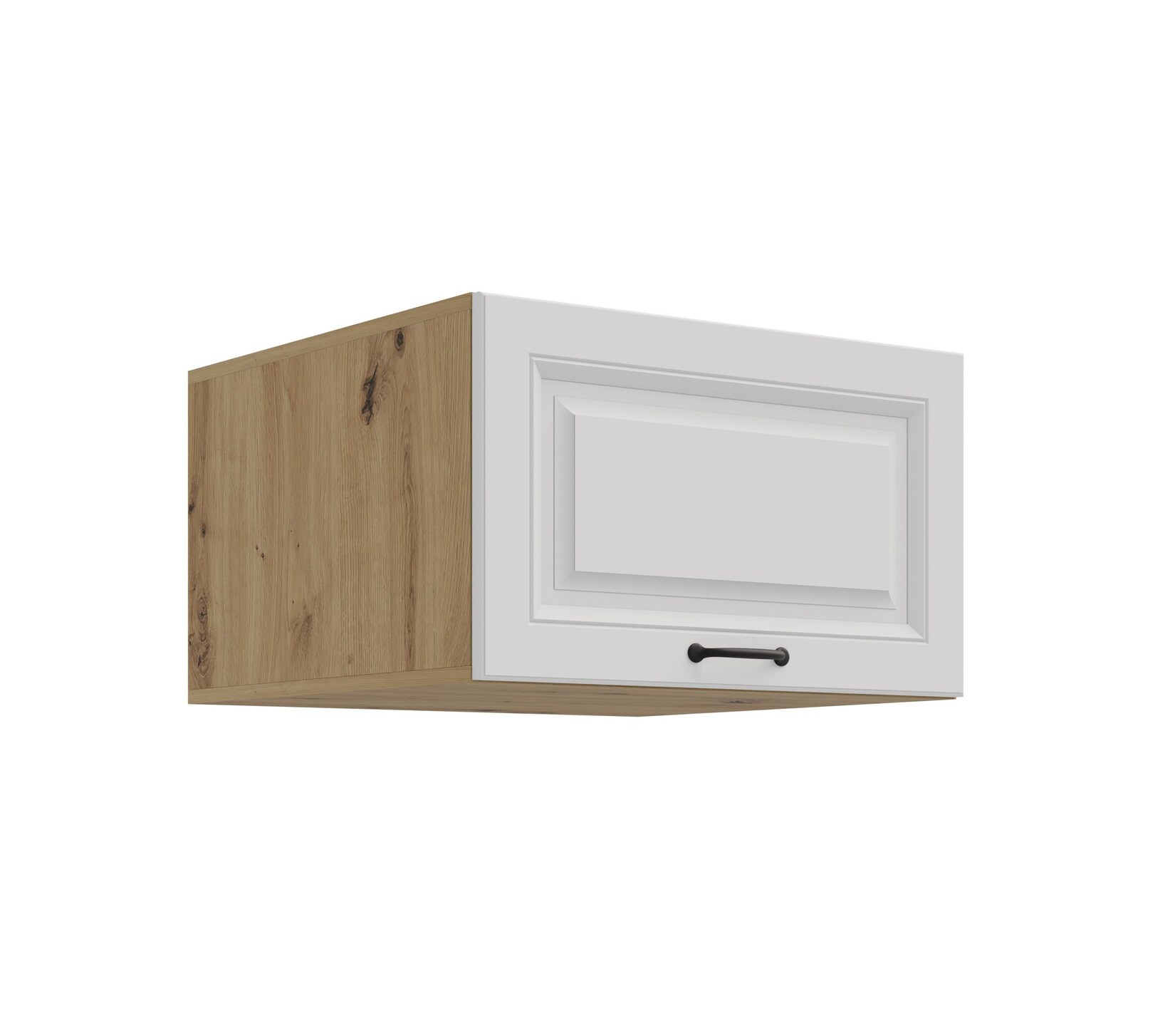 Aufsatzschrank Hochschrank 60 cm STILO Weiss Küchenzeile Küchenblock Küche