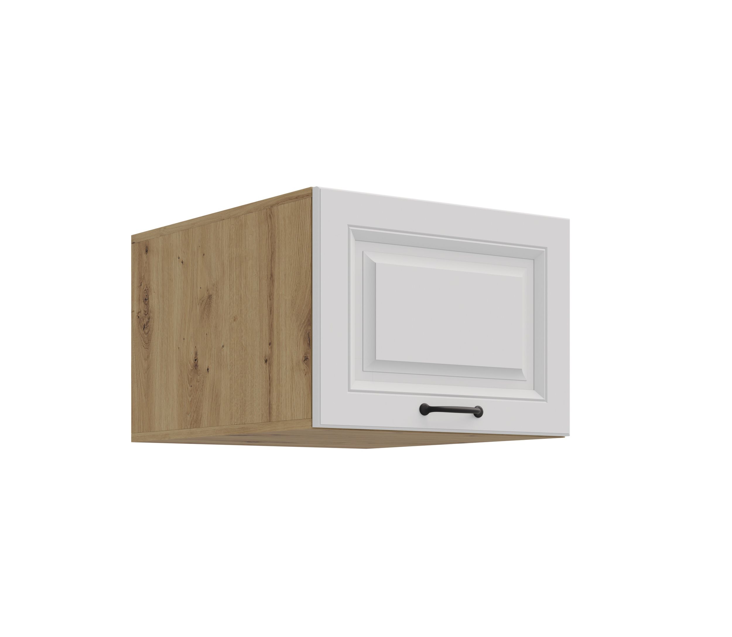 Aufsatzschrank Hochschrank 50 cm STILO Weiss K&uuml;chenzeile K&uuml;chenblock K&uuml;che - Bild 1