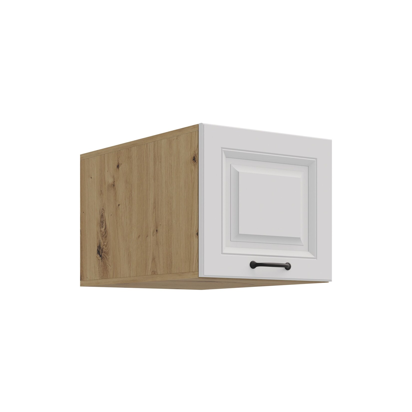 Aufsatzschrank Hochschrank 40 cm STILO Weiss Küchenzeile Küchenblock Küche