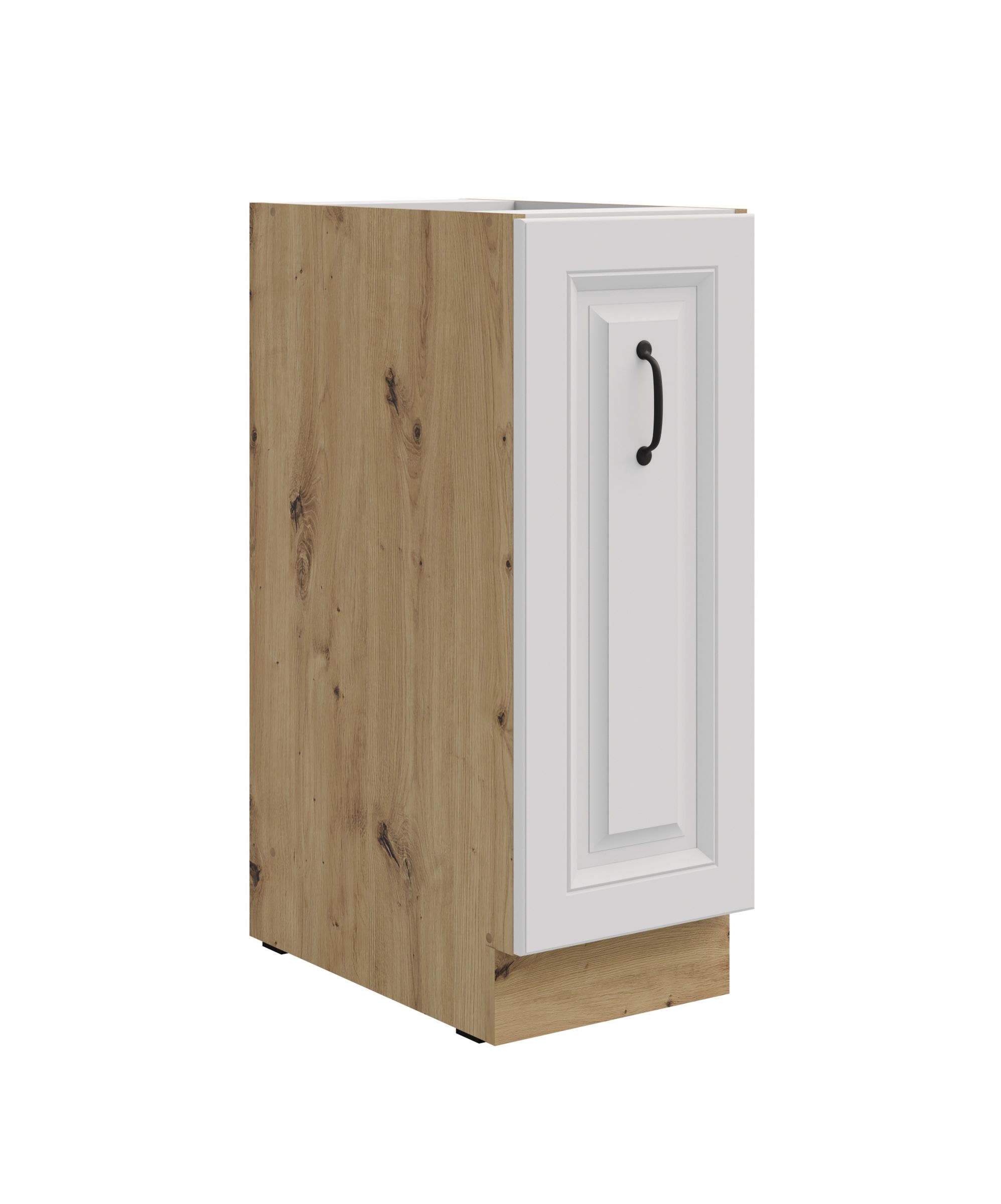 Unterschrank 30 Schrankauszug Stilo Wei&szlig; K&uuml;chenzeile K&uuml;chenblock K&uuml;che Landhaus - Bild 1