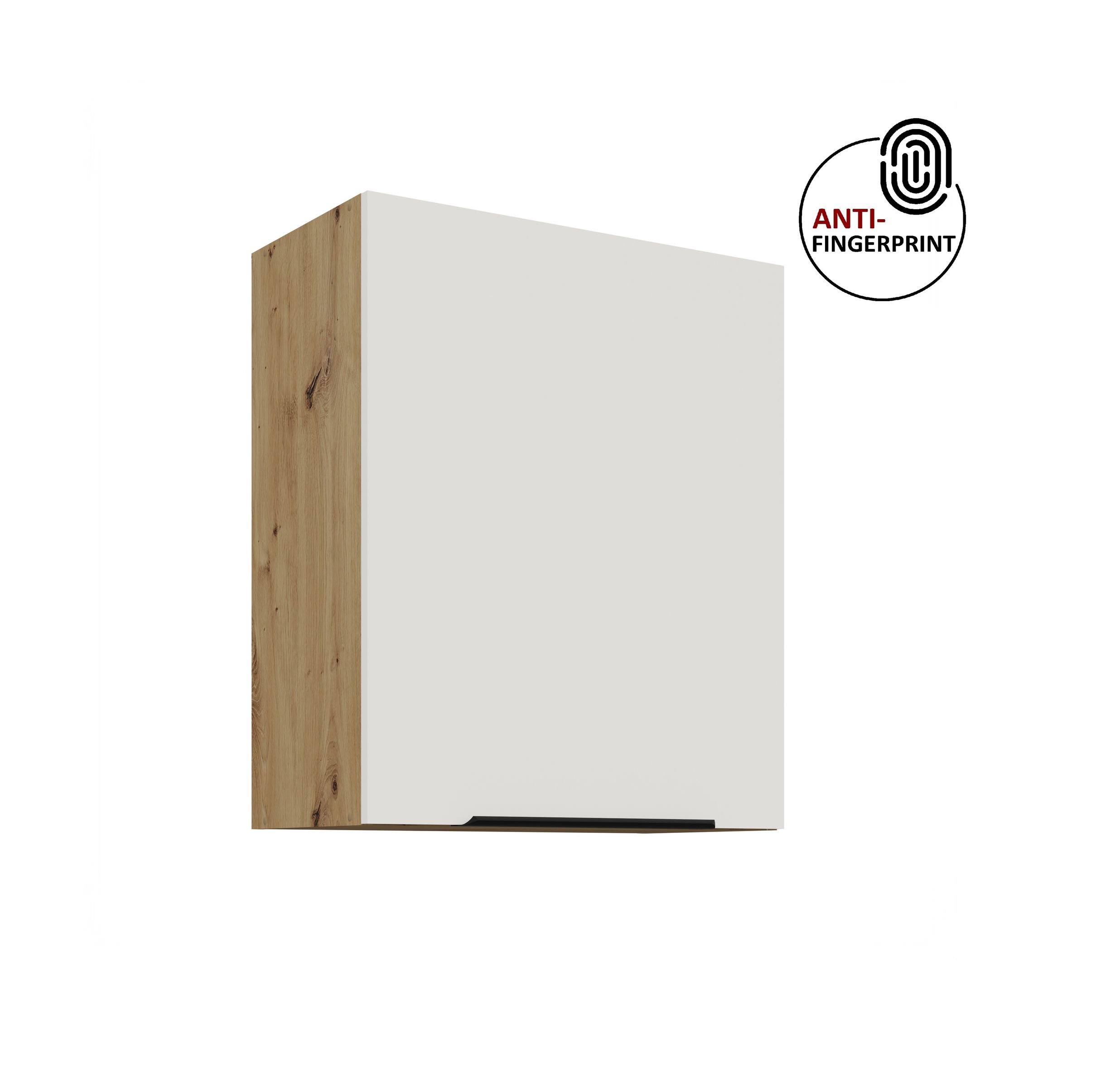 K&uuml;chen H&auml;ngeschrank 60 K&uuml;che ARIA Weiss K&uuml;chenzeile K&uuml;chenblock Anti Fingerprint - Bild 1