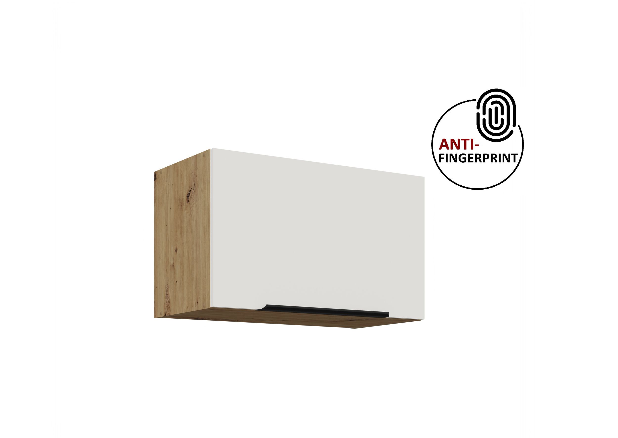 K&uuml;chen H&auml;ngeschrank 60 K&uuml;che ARIA Weiss K&uuml;chenzeile K&uuml;chenblock Anti Fingerprint - Bild 1