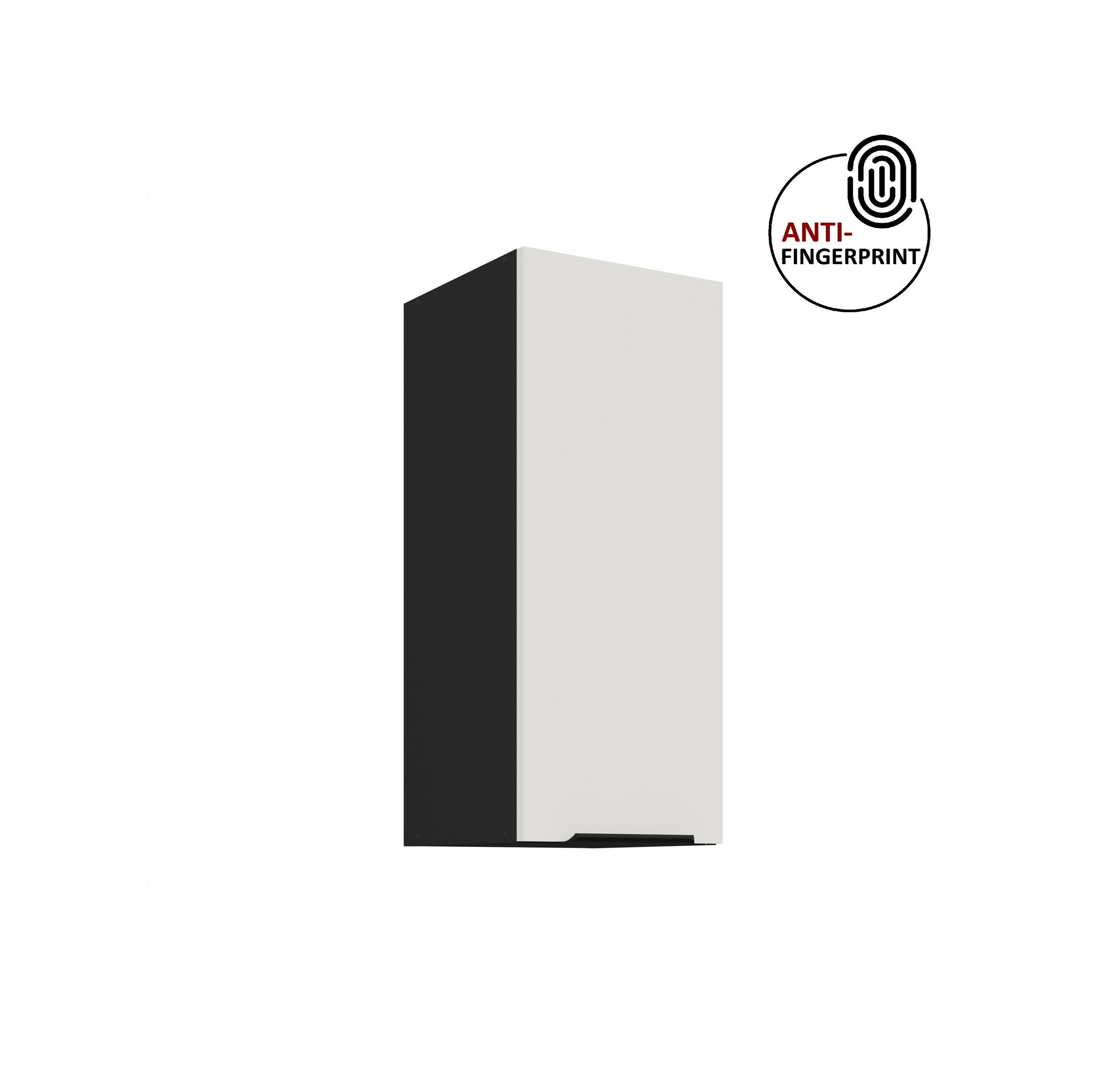 K&uuml;chen H&auml;ngeschrank 30 K&uuml;che ARIA Weiss K&uuml;chenzeile K&uuml;chenblock Anti Fingerprint - Bild 1