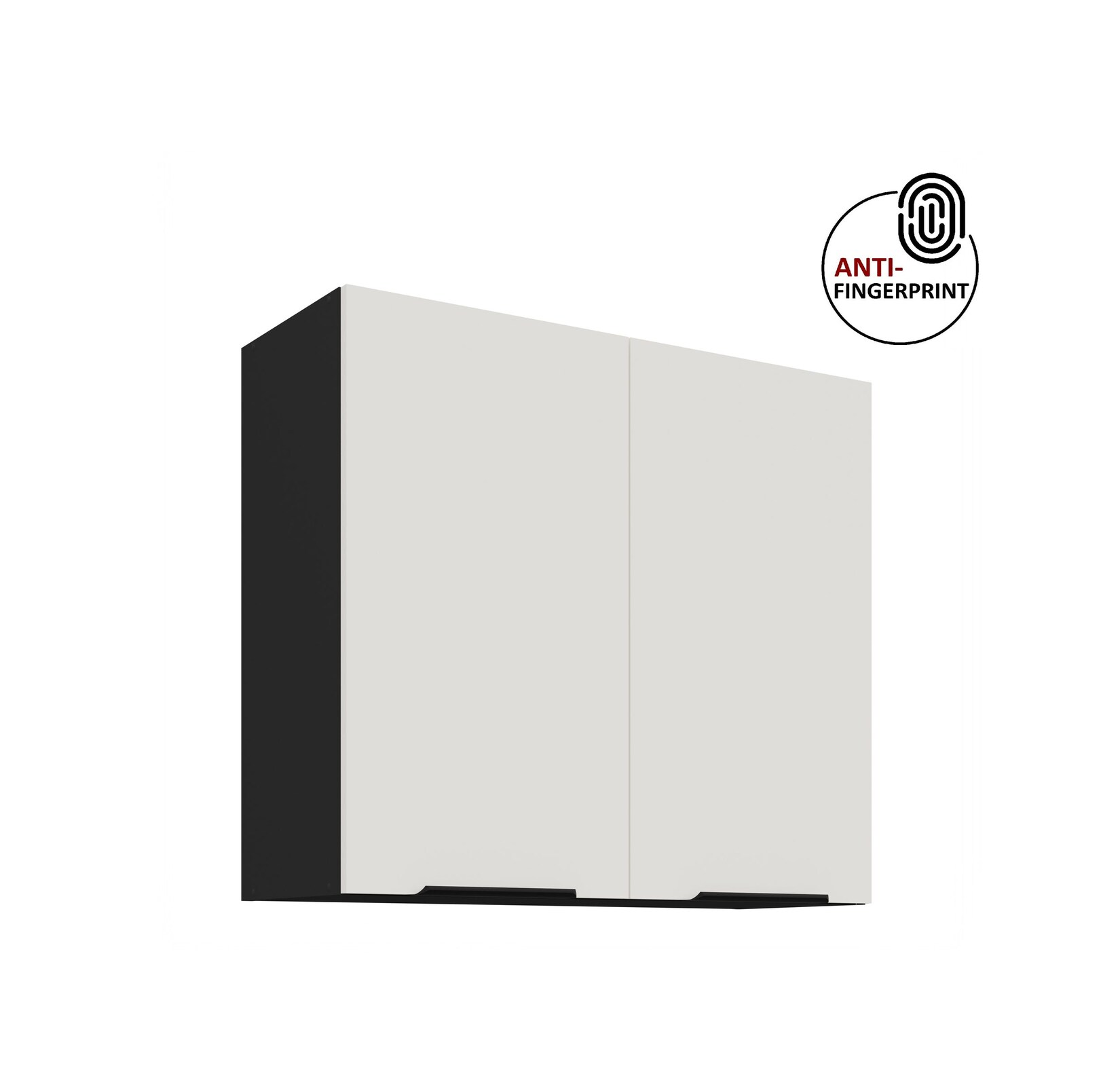 Küchen Hängeschrank 80 Küche ARIA Weiss Küchenzeile Küchenblock Anti Fingerprint