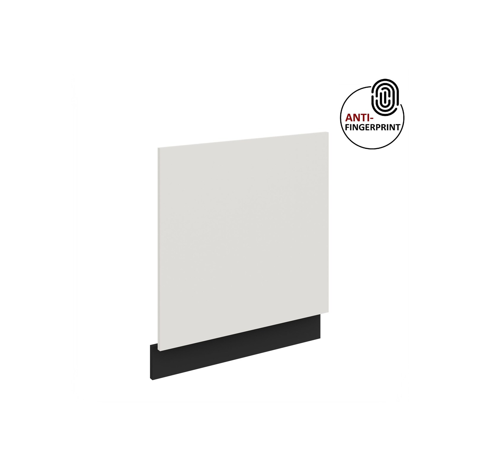 Frontblende für integrierten Geschirrspüler 60 cm ARIA Weiß + Schwarz matt