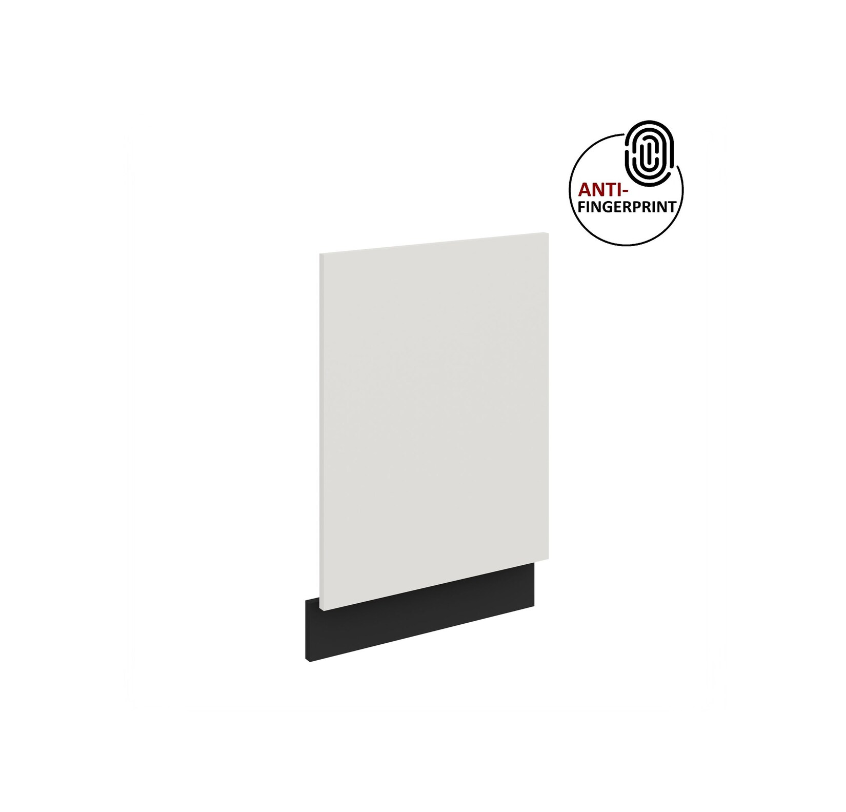 Frontblende für integrierten Geschirrspüler 45 cm ARIA Weiß + Schwarz matt