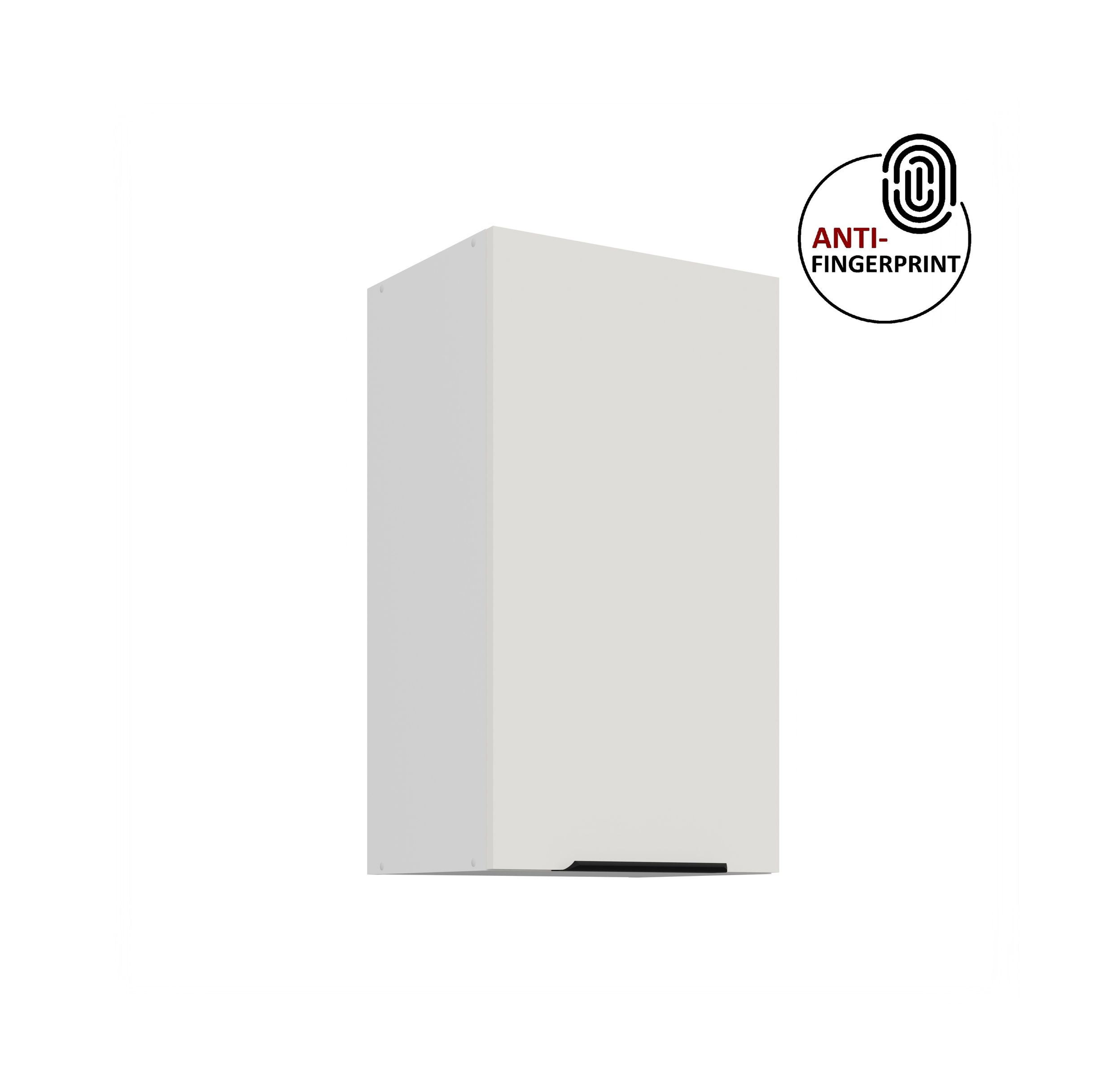 K&uuml;chen H&auml;ngeschrank 40 K&uuml;che ARIA Weiss K&uuml;chenzeile K&uuml;chenblock Anti Fingerprint - Bild 1