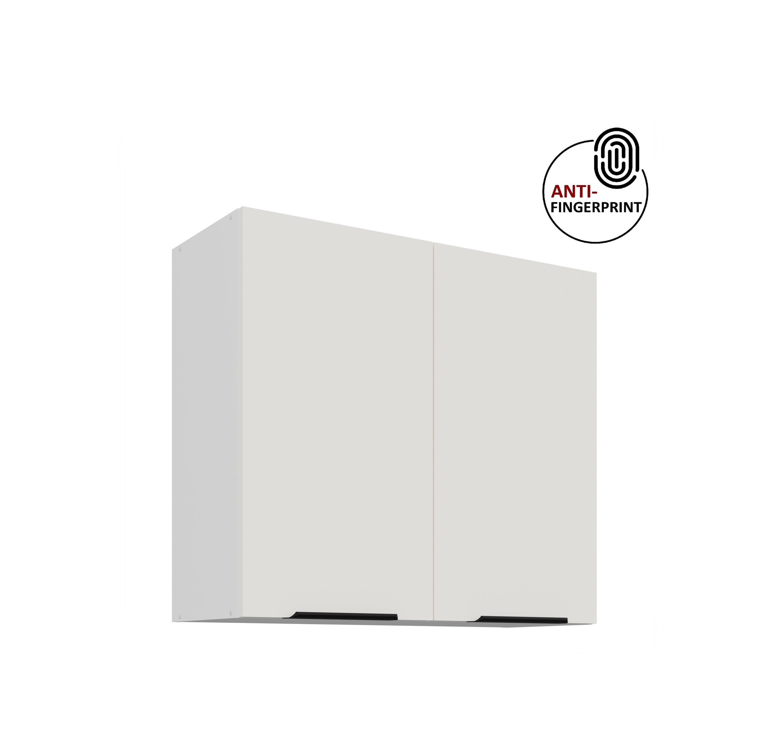 K&uuml;chen H&auml;ngeschrank 80 K&uuml;che ARIA Weiss K&uuml;chenzeile K&uuml;chenblock Anti Fingerprint - Bild 1