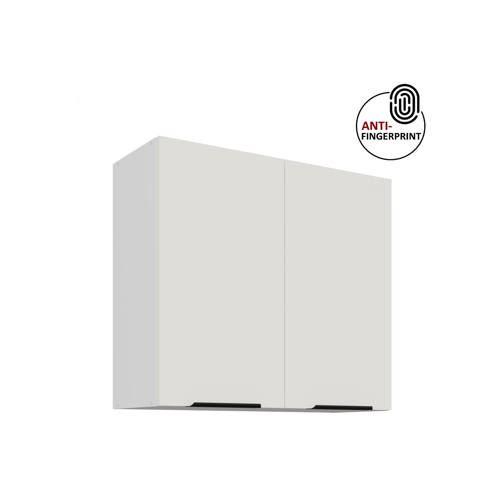 Küchen Hängeschrank 80 Küche ARIA Weiss Küchenzeile Küchenblock Anti Fingerprint