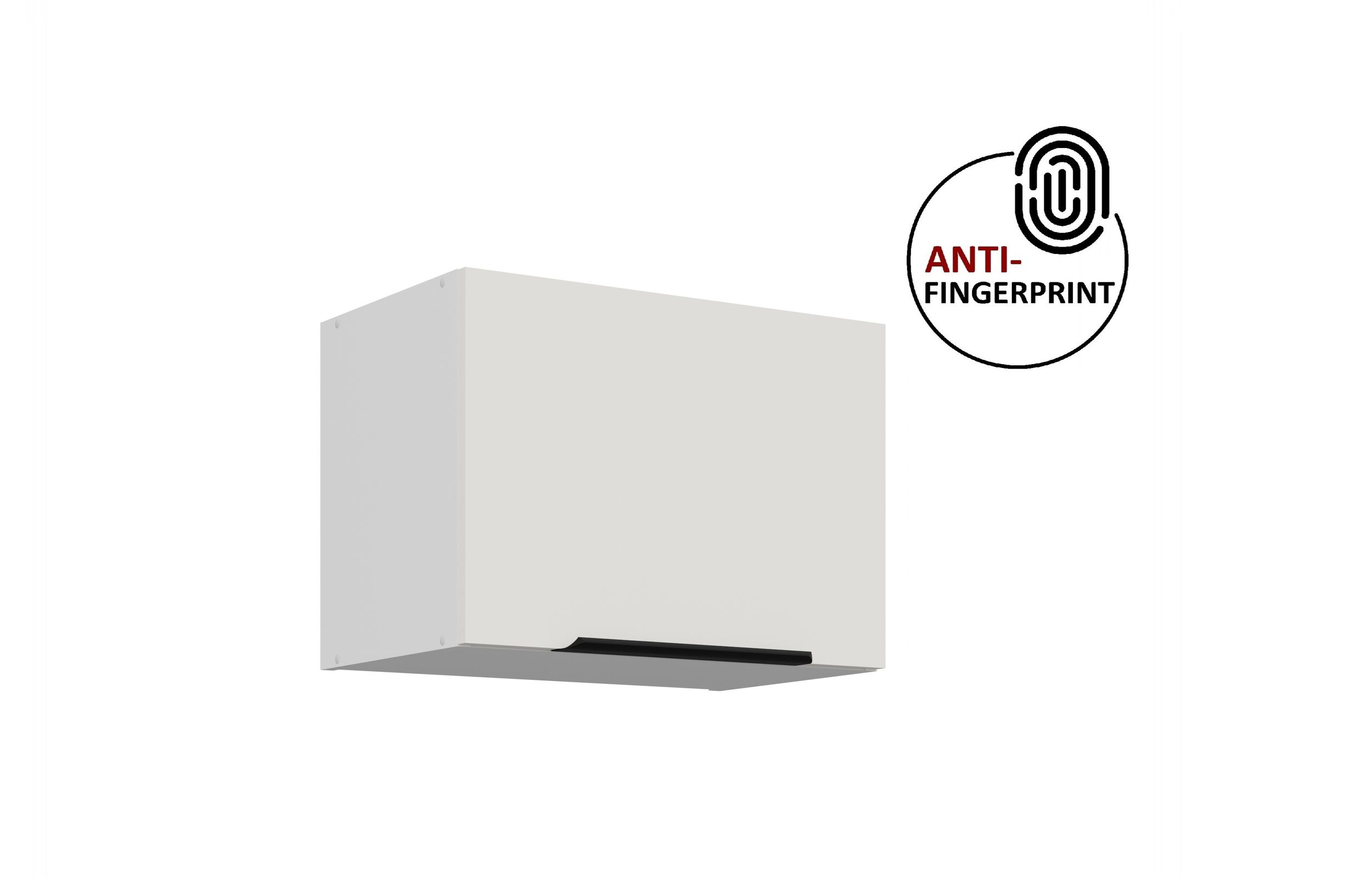 K&uuml;chen H&auml;ngeschrank 50 K&uuml;che ARIA Weiss K&uuml;chenzeile K&uuml;chenblock Anti Fingerprint - Bild 1