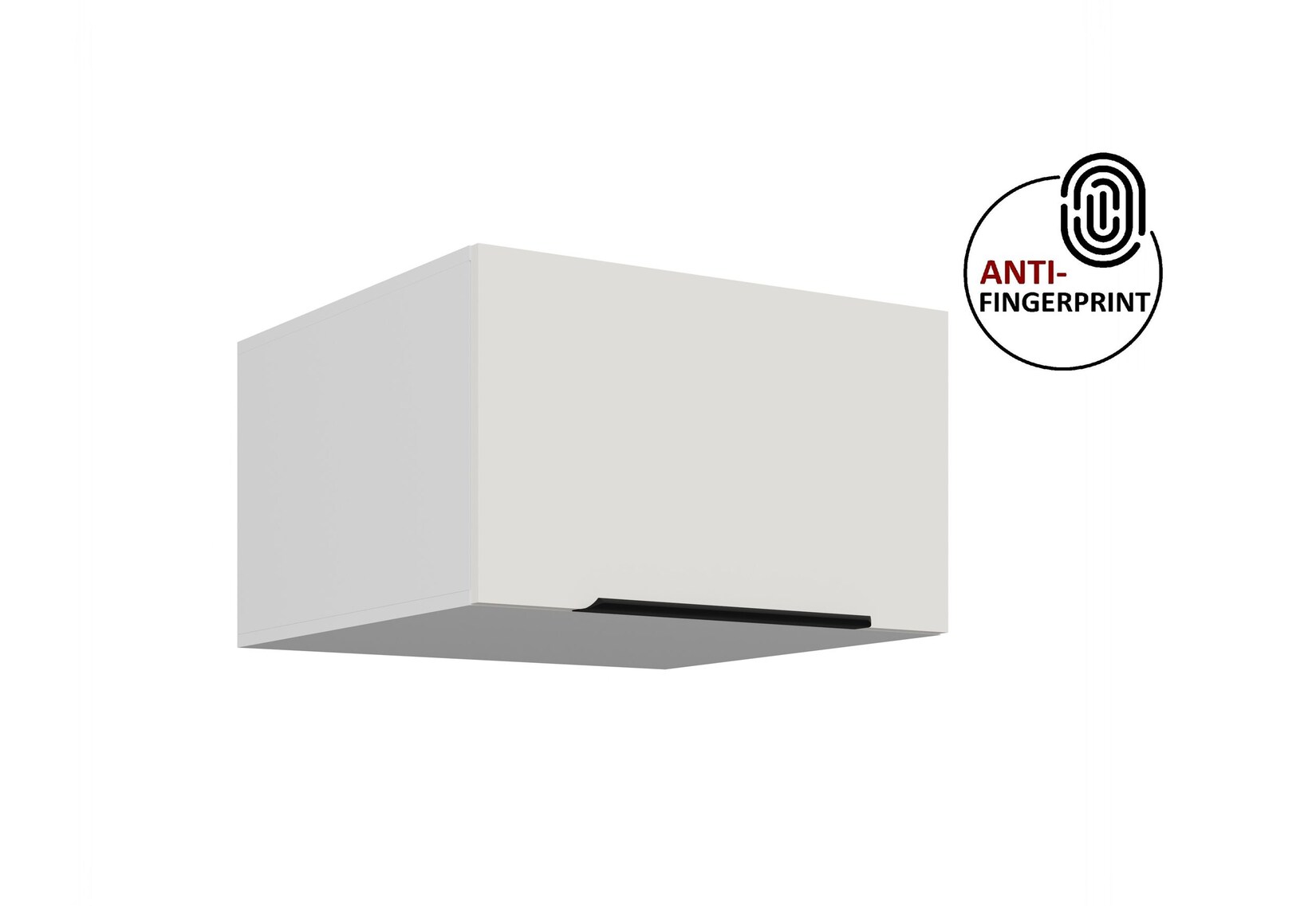 Küchen Aufsatzschrank 60 Küche ARIA Weiss matt Küchenzeile Anti Fingerprint