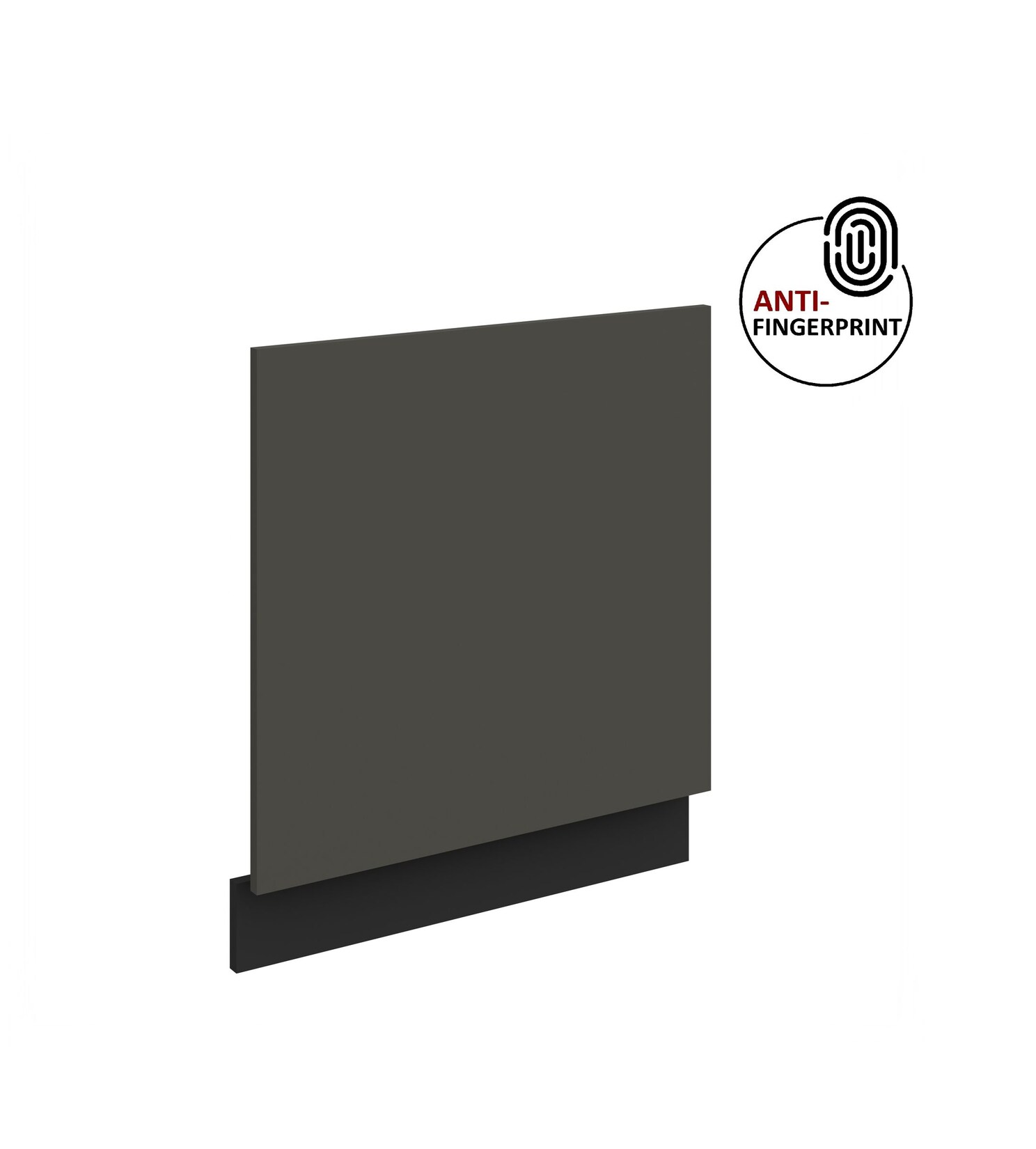 Frontblende für integrierten Geschirrspüler 60 cm ARIA Graphite + Schwarz matt