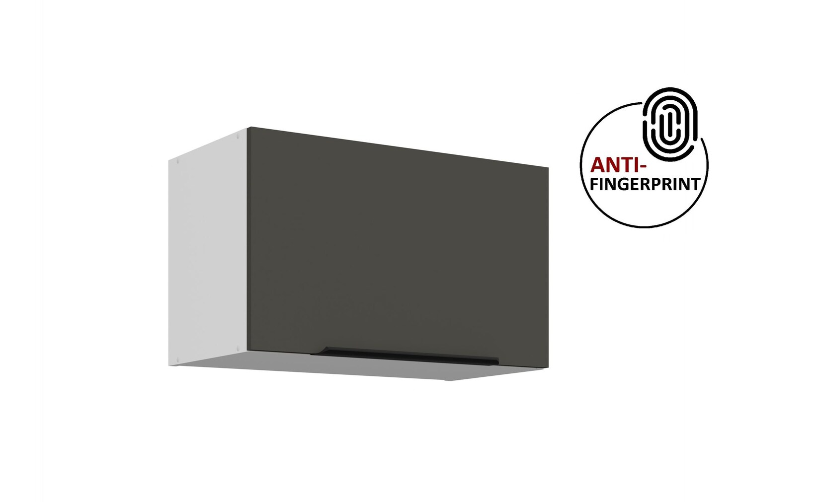 Küchen Hängeschrank 60 cm Küche ARIA Graphite matt Küchenzeile Anti Fingerprint