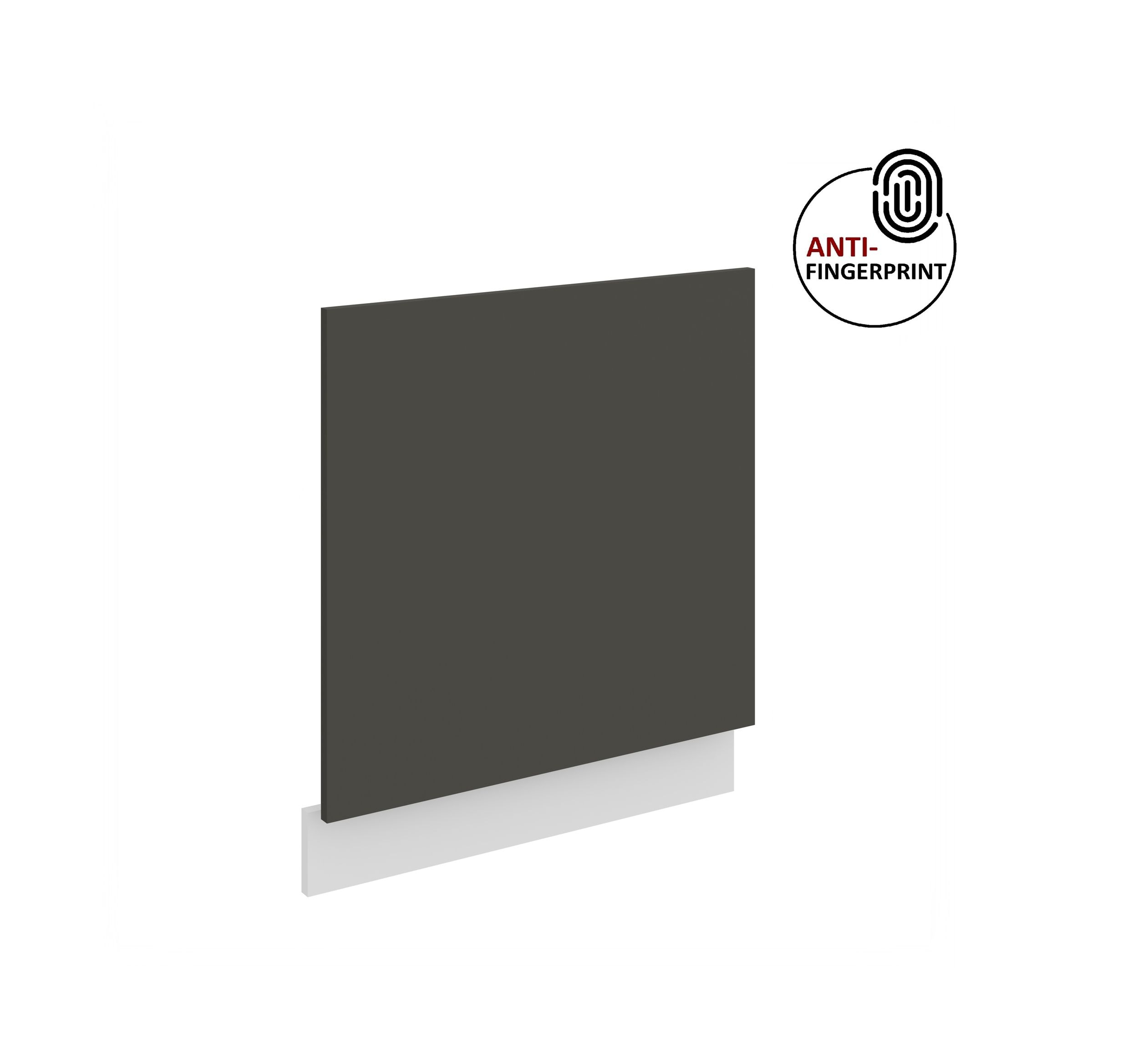 Frontblende f&uuml;r integrierten Geschirrsp&uuml;ler 60 cm ARIA Graphite + Weiss matt - Bild 1