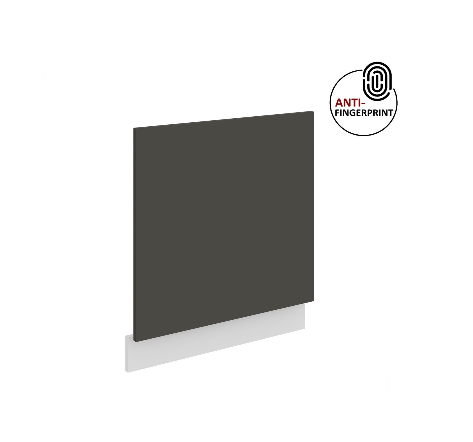 Frontblende für integrierten Geschirrspüler 60 cm ARIA Graphite + Weiss matt