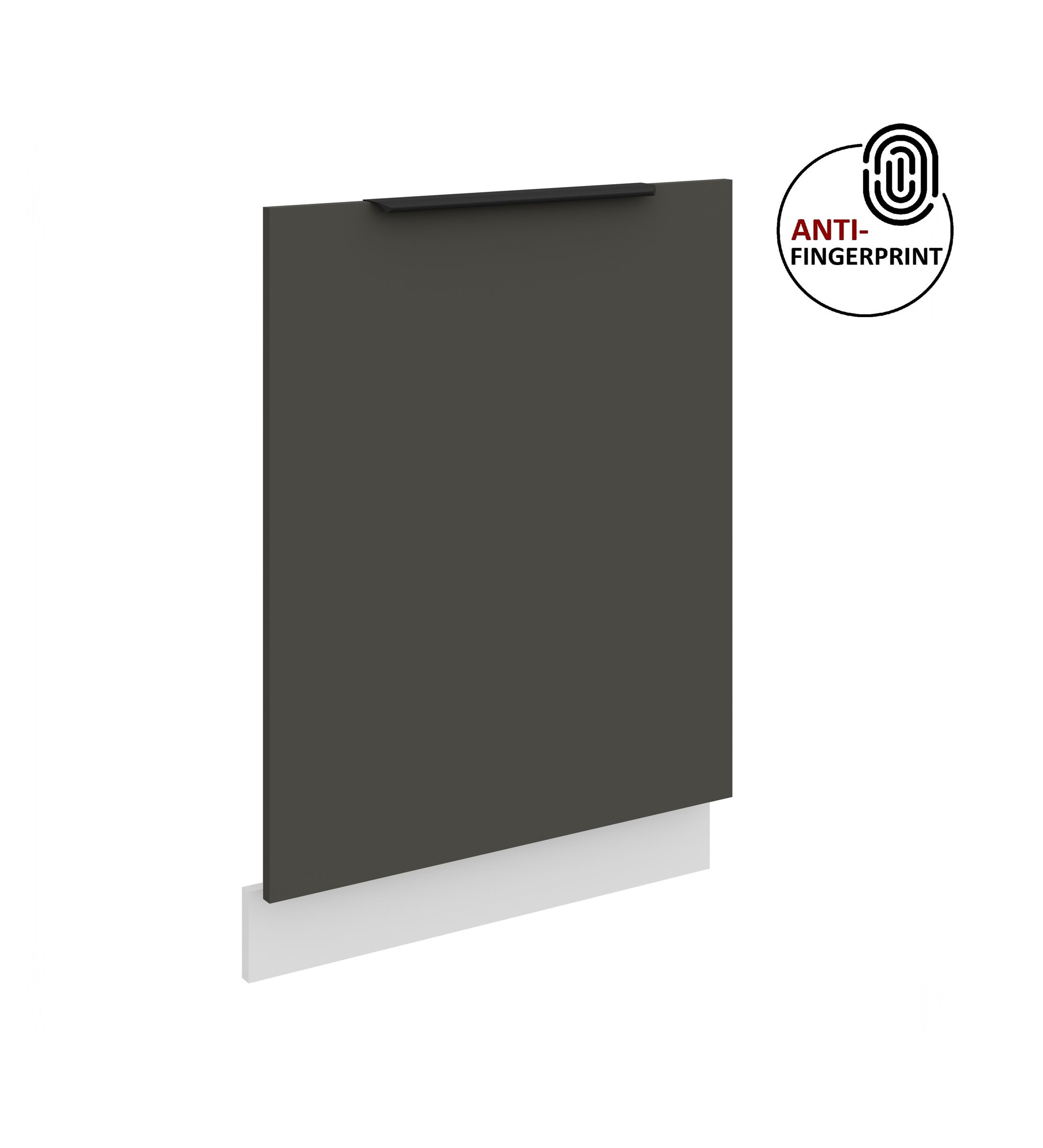 Frontblende f&uuml;r vollintegrierten Geschirrsp&uuml;ler 60 cm ARIA Graphite + Weiss matt - Bild 1