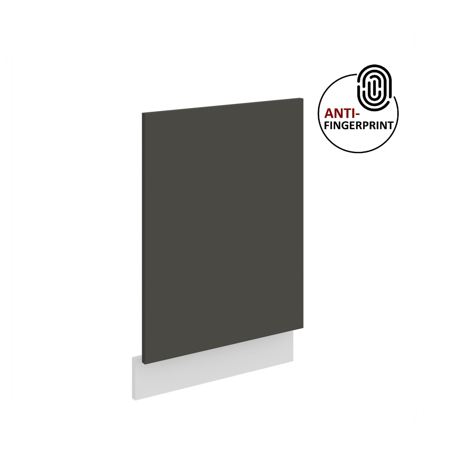 Frontblende für integrierten Geschirrspüler 45 cm ARIA Graphite + Weiss matt