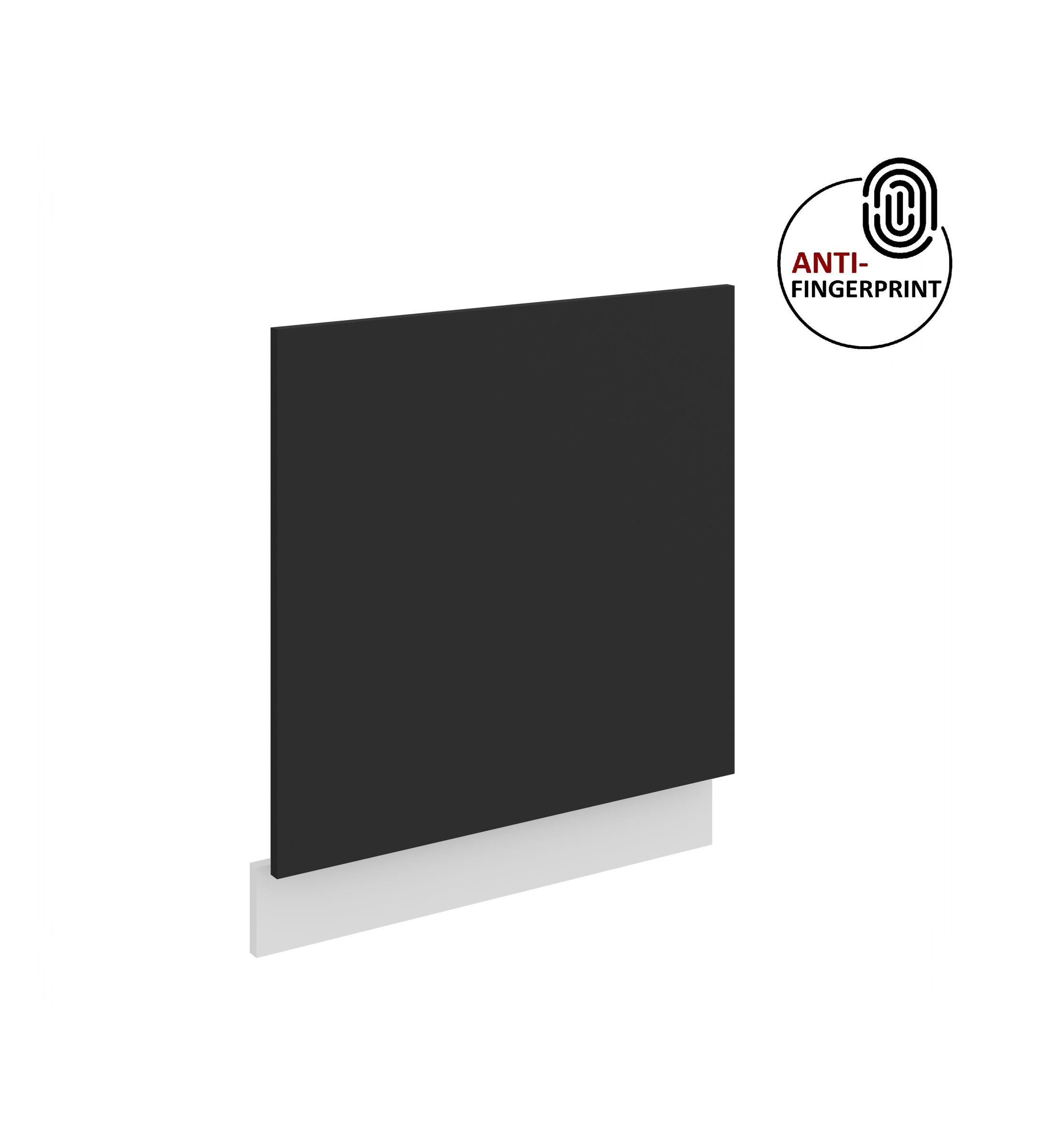 Frontblende f&uuml;r integrierten Geschirrsp&uuml;ler 60 cm ARIA Schwarz + Weiss matt - Bild 1