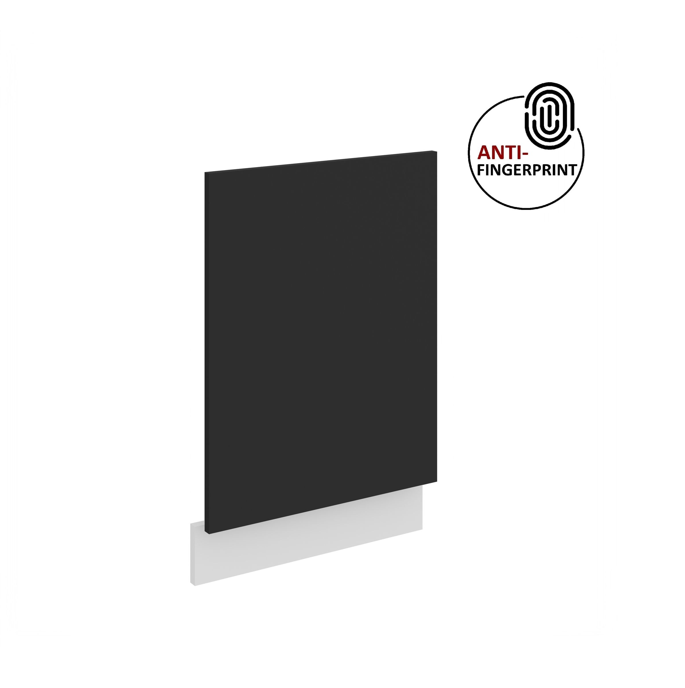 Frontblende f&uuml;r integrierten Geschirrsp&uuml;ler 45 cm ARIA Schwarz + Weiss matt - Bild 1