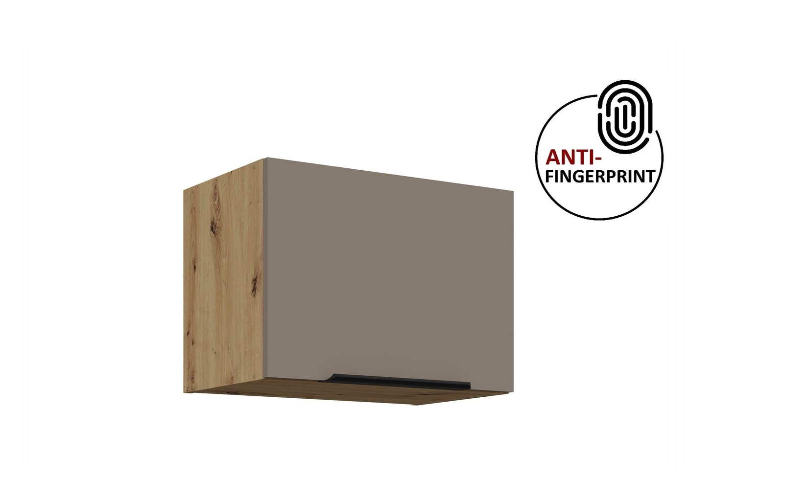 Küchen Hängeschrank 50 Küche ARIA Sandgrau matt Küchenzeile Anti Fingerprint