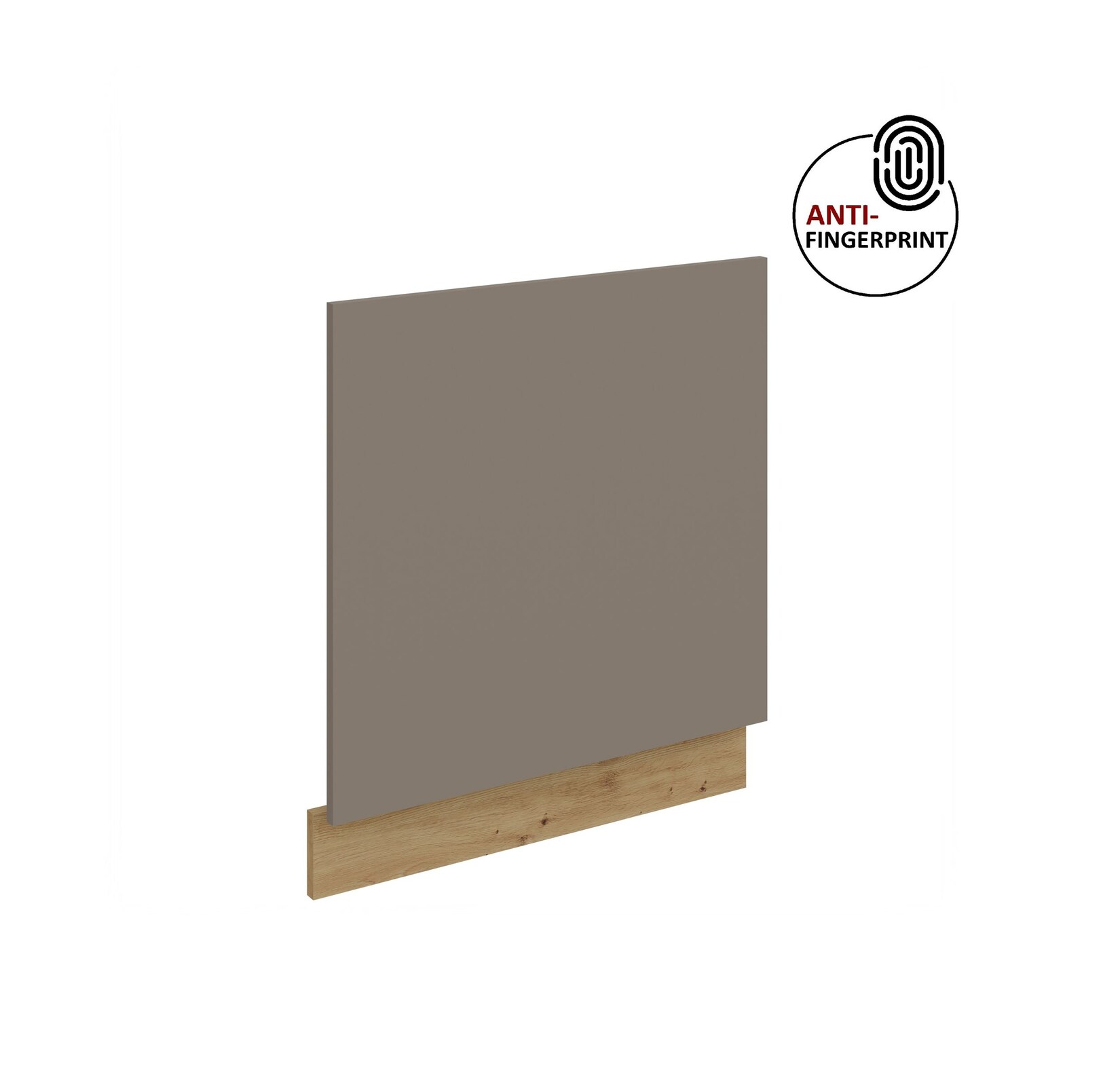 Frontblende für integrierten Geschirrspüler 60 cm ARIA Sandgrau + Eiche Artisan