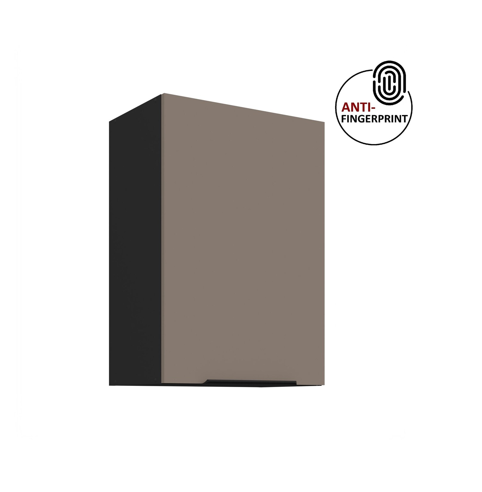 Küchen Hängeschrank 50 Küche ARIA Sandgrau matt Küchenzeile Anti Fingerprint
