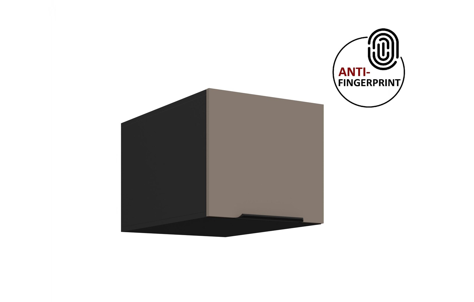 Küchen Aufsatzschrank 40 Küche ARIA Sandgrau matt Küchenzeile Anti Fingerprint