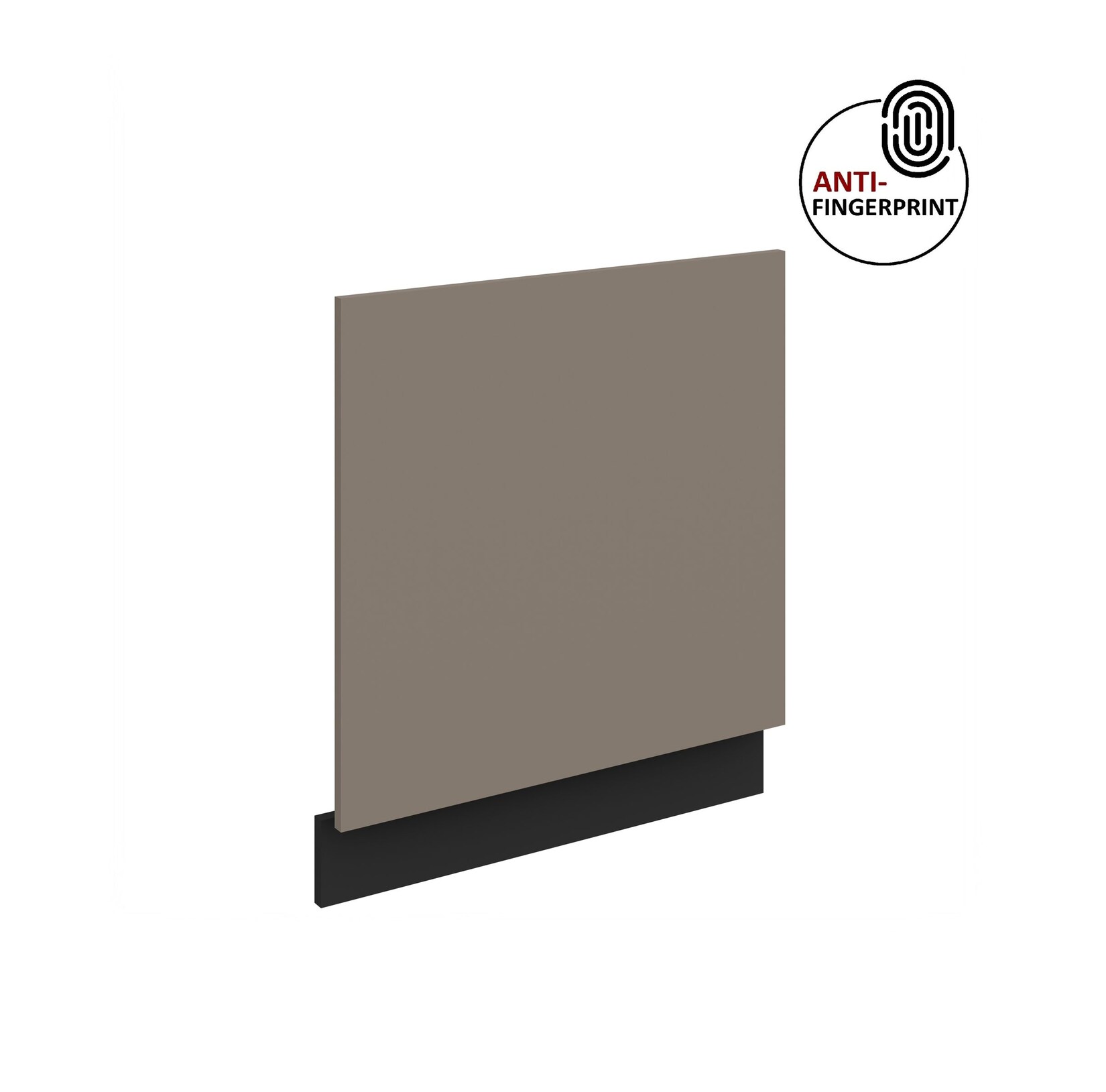 Frontblende für integrierten Geschirrspüler 60 cm ARIA Sandgrau + Schwarz matt