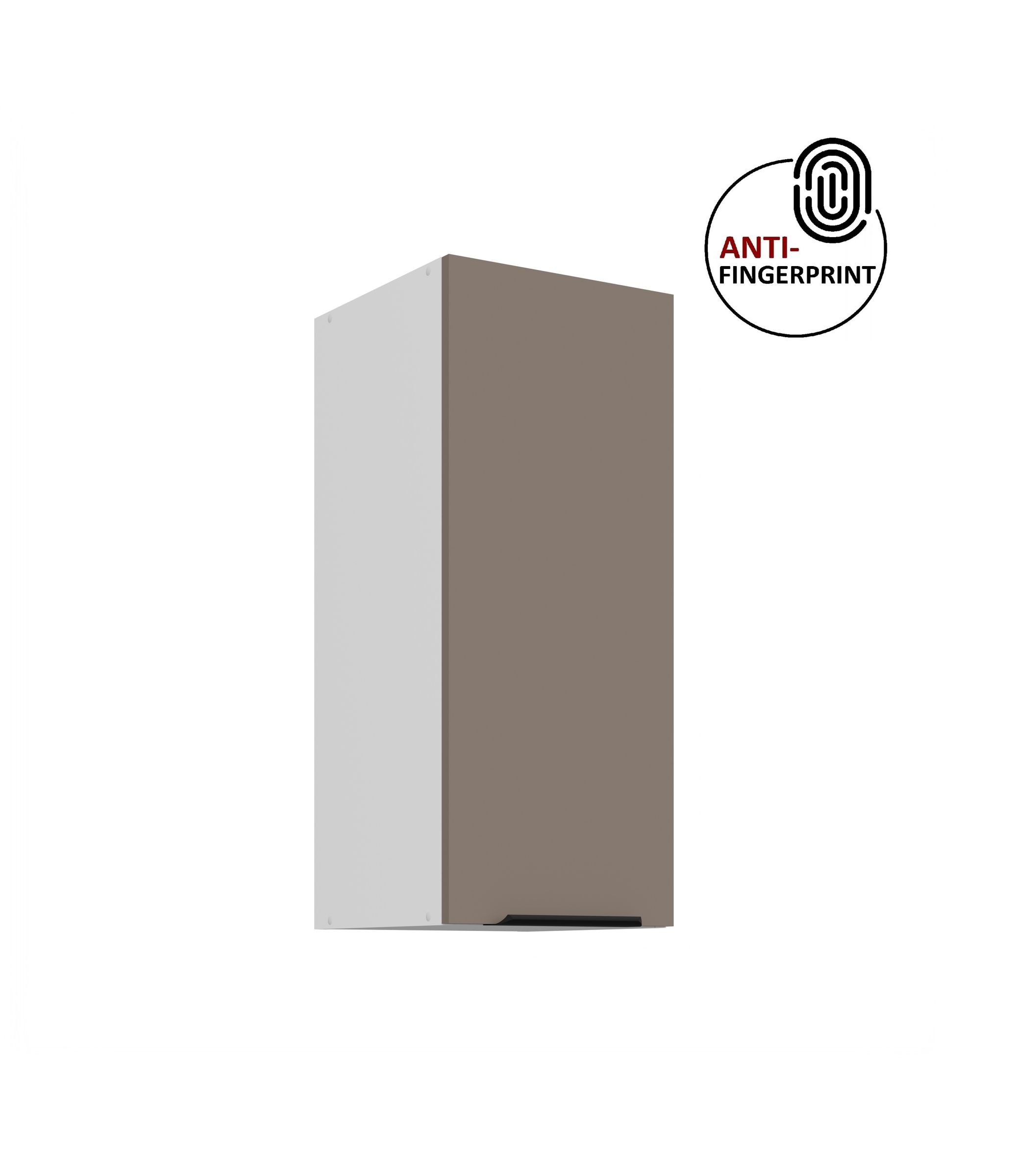 K&uuml;chen H&auml;ngeschrank 30 cm K&uuml;che ARIA Sandgrau matt K&uuml;chenzeile Anti Fingerprint - Bild 1