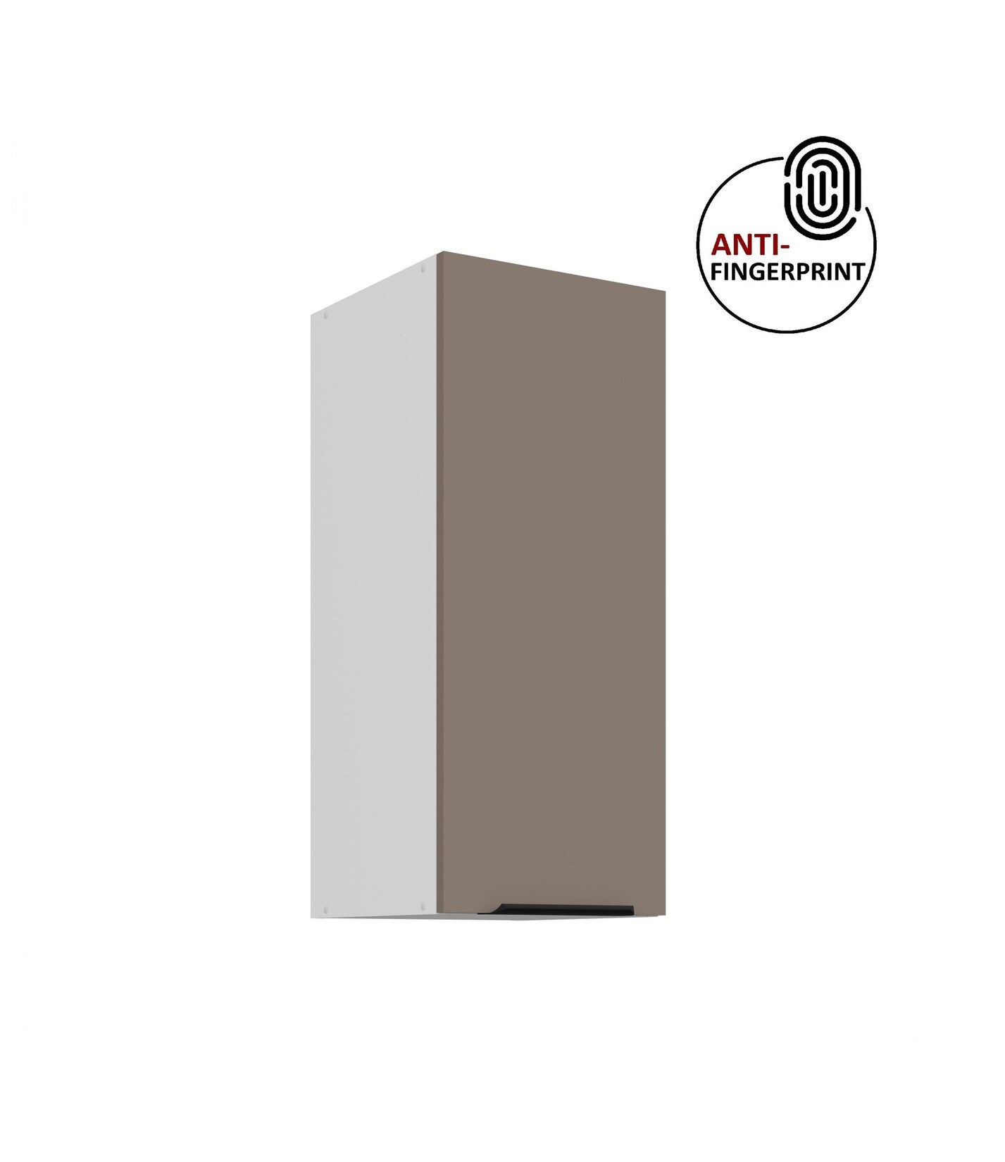 Küchen Hängeschrank 30 cm Küche ARIA Sandgrau matt Küchenzeile Anti Fingerprint