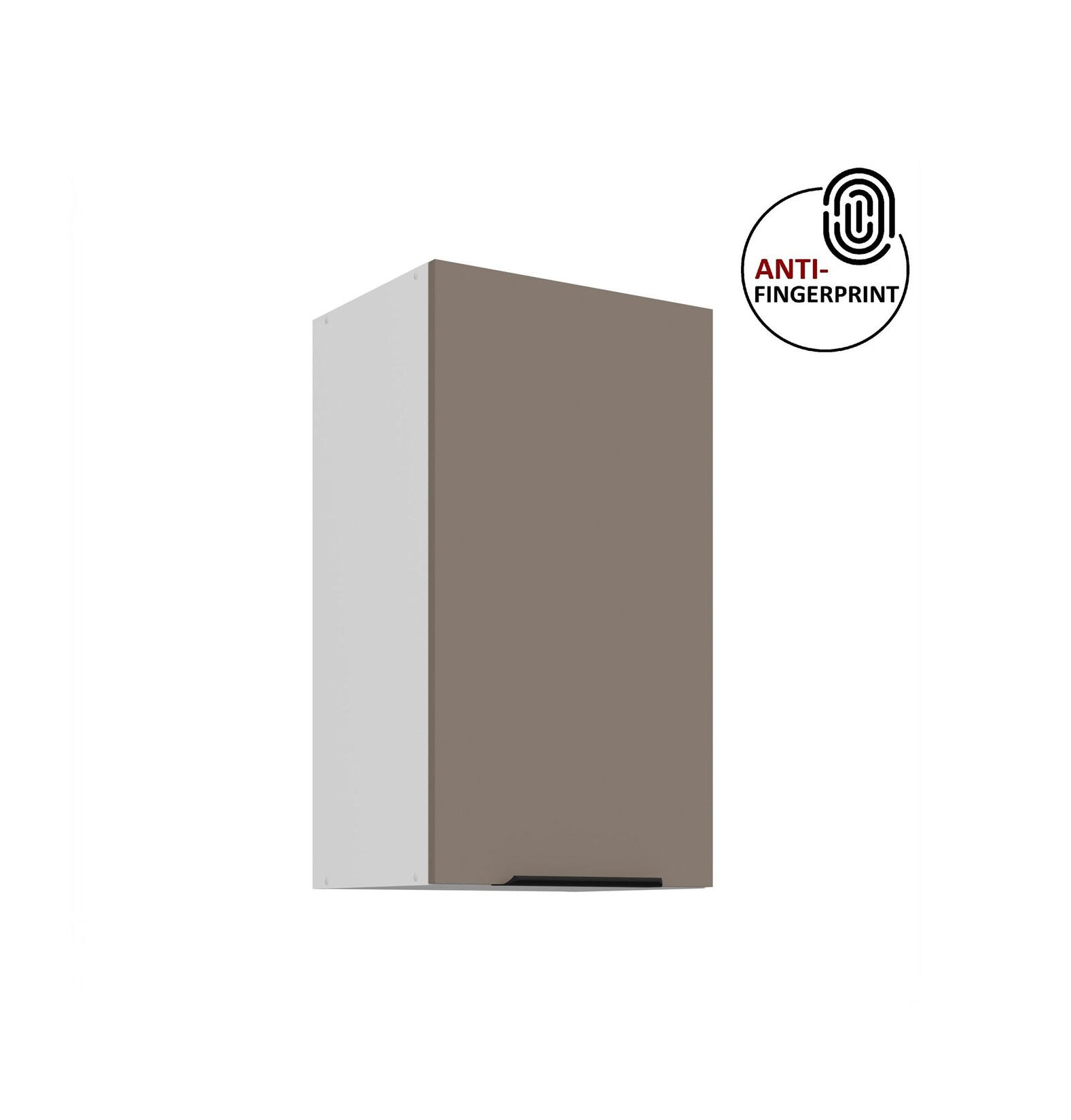 Küchen Hängeschrank 40 cm Küche ARIA Sandgrau matt Küchenzeile Anti Fingerprint