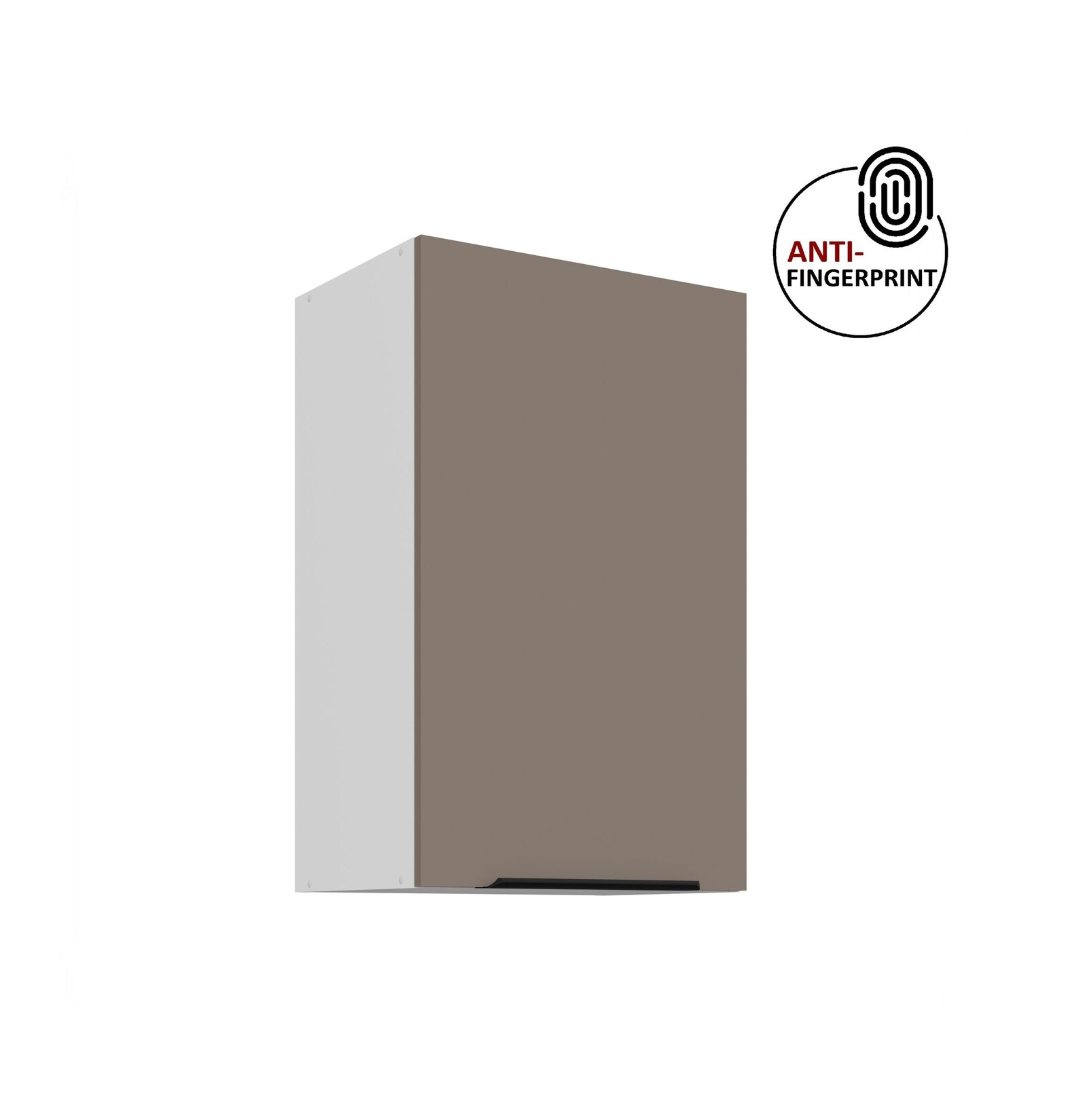 Küchen Hängeschrank 45 cm Küche ARIA Sandgrau matt Küchenzeile Anti Fingerprint