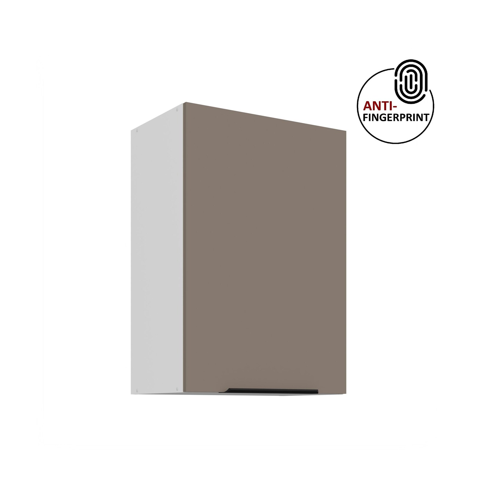 Küchen Hängeschrank 50 cm Küche ARIA Sandgrau matt Küchenzeile Anti Fingerprint