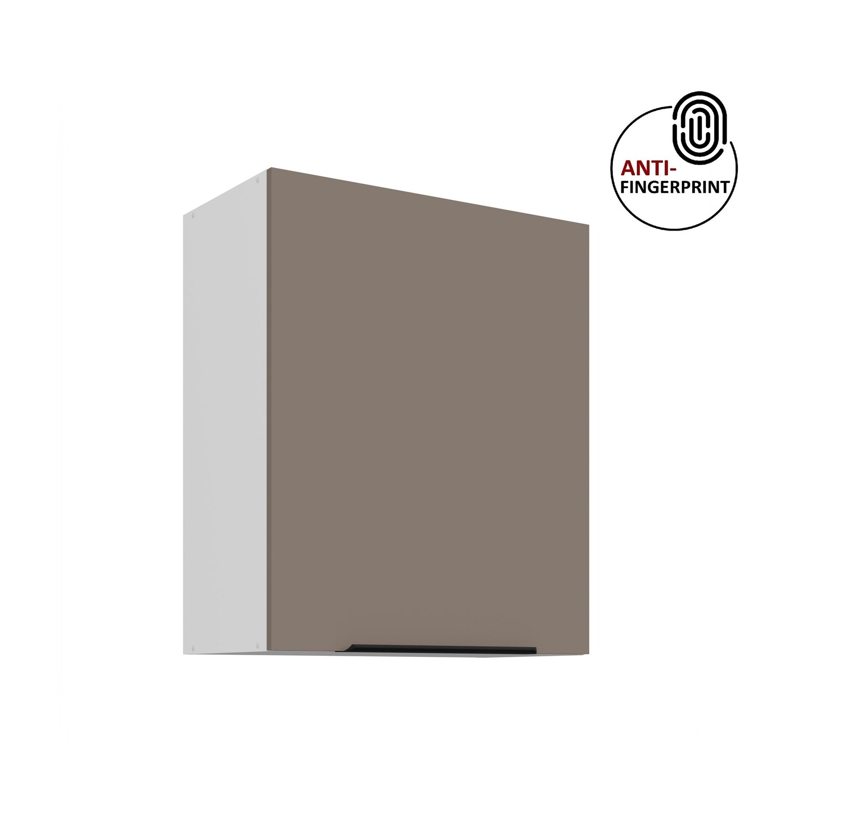 Küchen Hängeschrank 60 cm Küche ARIA Sandgrau matt Küchenzeile Anti Fingerprint