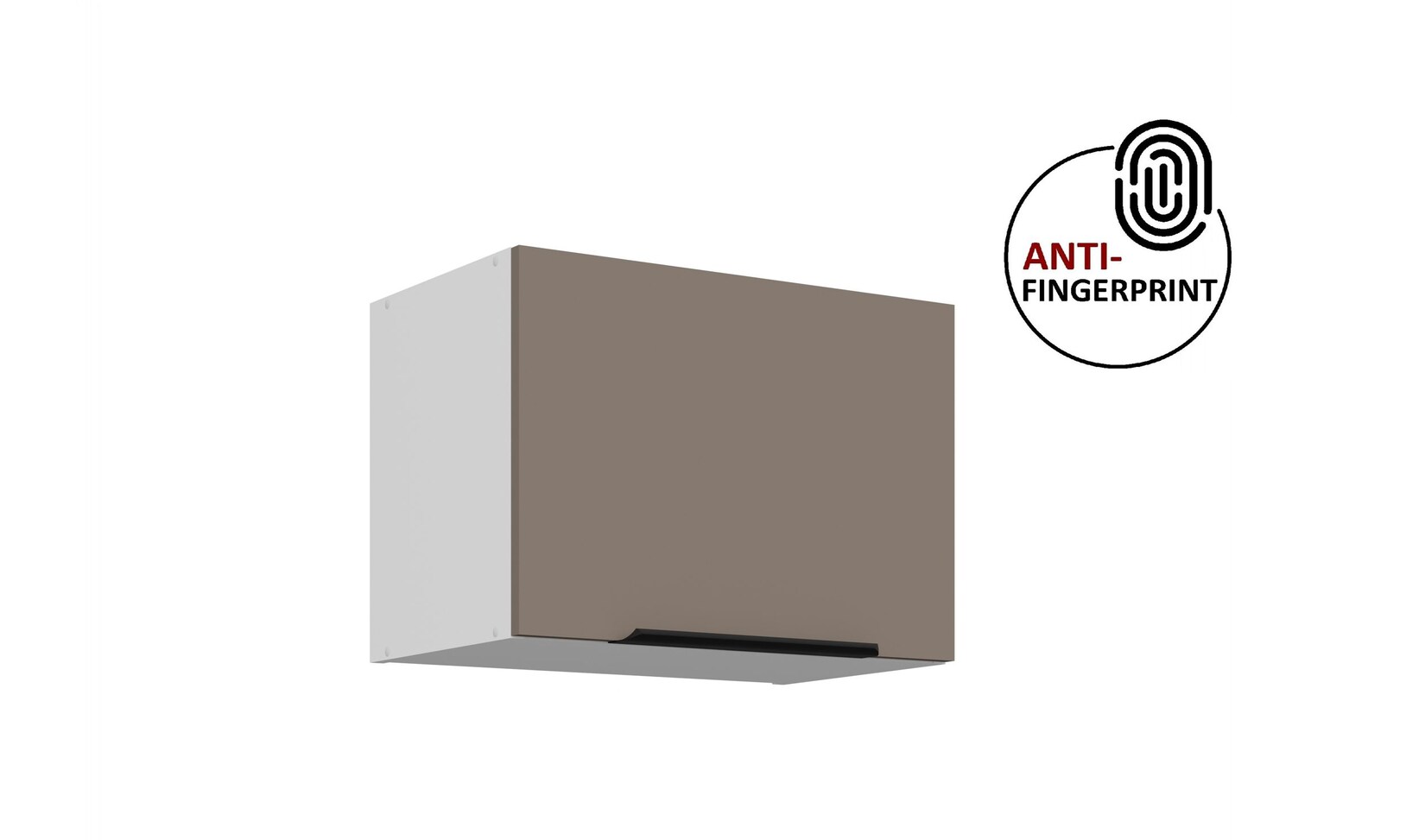 Küchen Hängeschrank 50 cm Küche ARIA Sandgrau matt Küchenzeile Anti Fingerprint